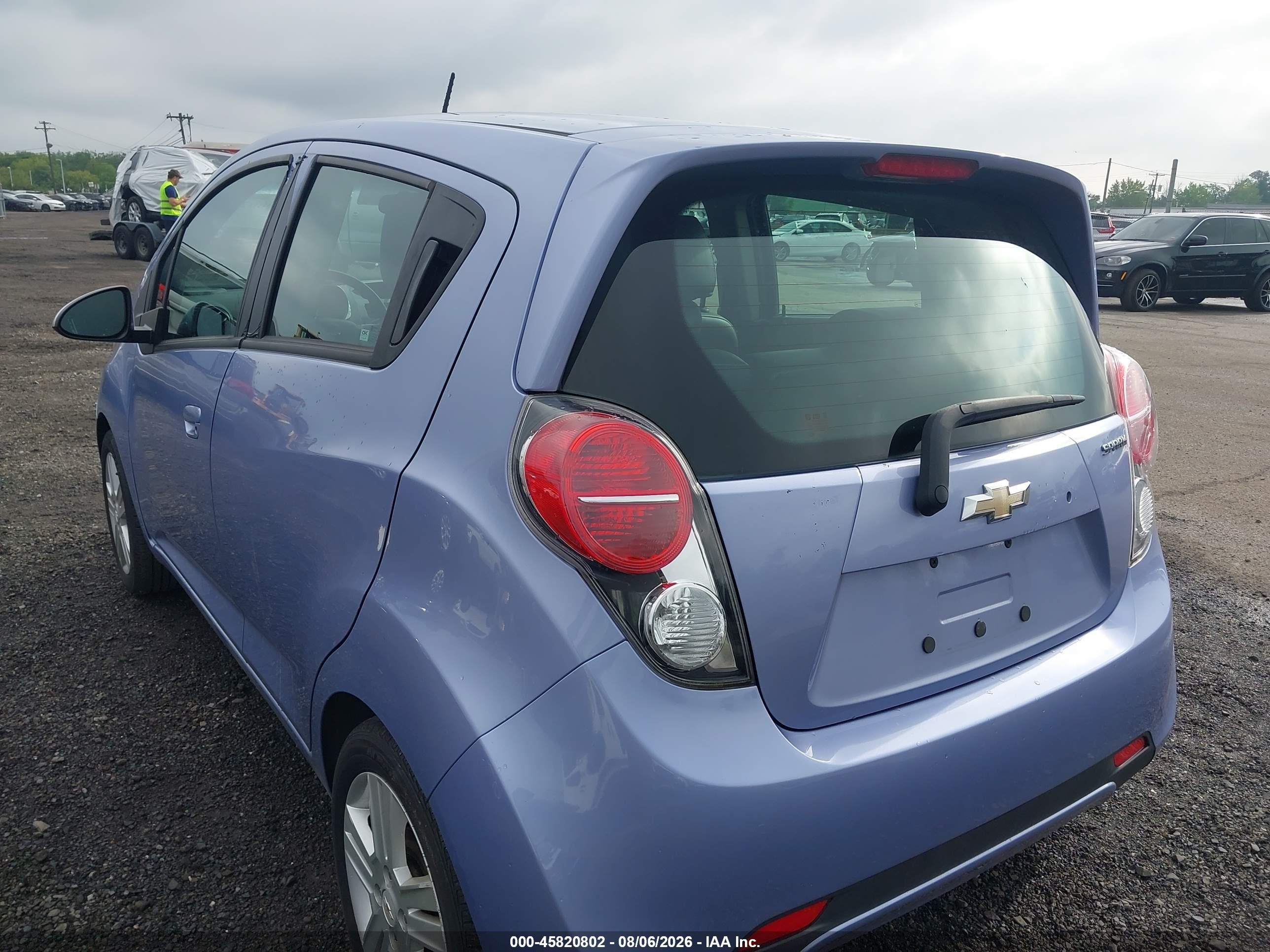 2015 Chevrolet Spark Ls Cvt Blue vin: KL8CB6S91FC737262