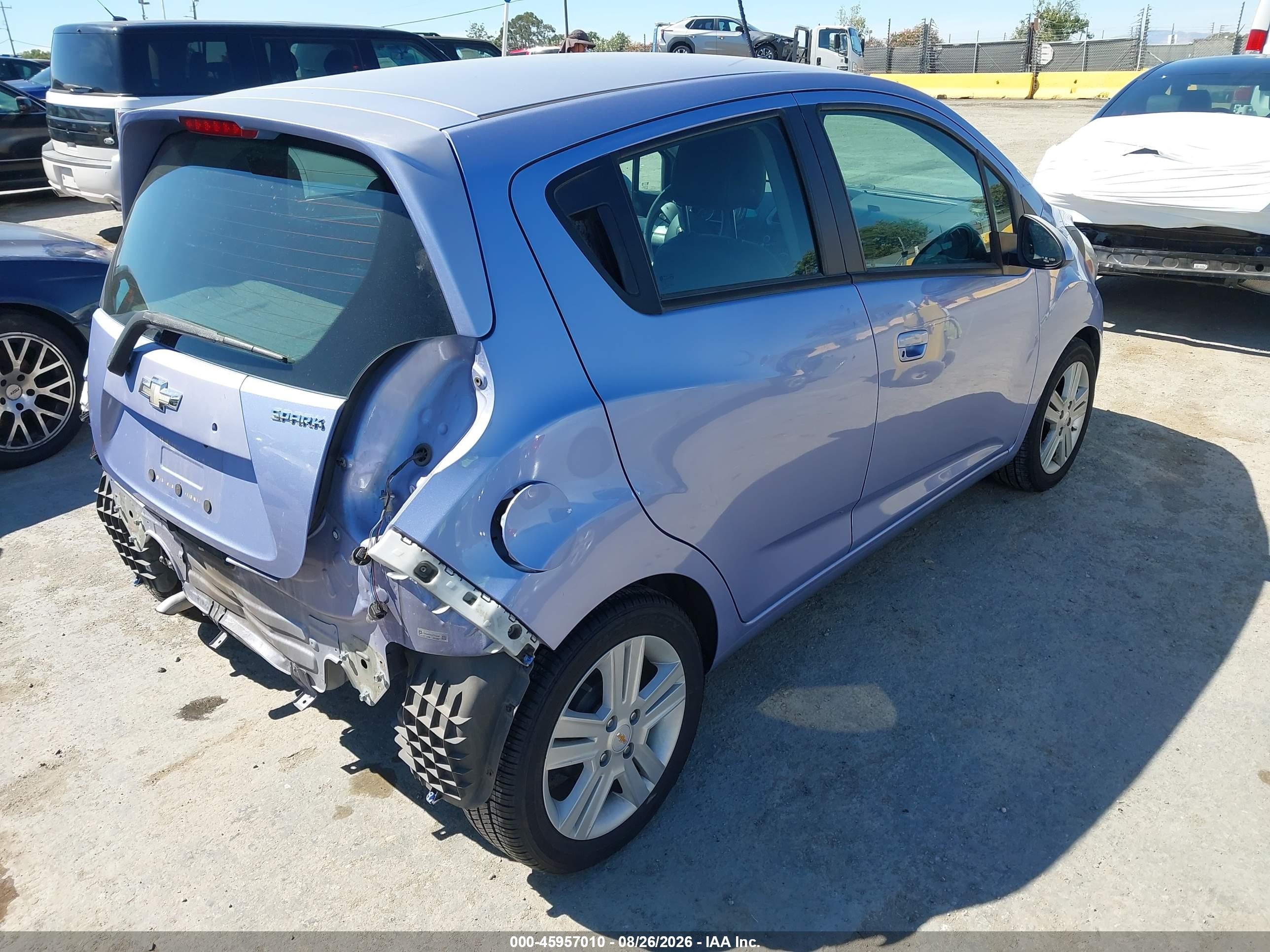 2015 Chevrolet Spark Ls Cvt Purple vin: KL8CB6S91FC744938