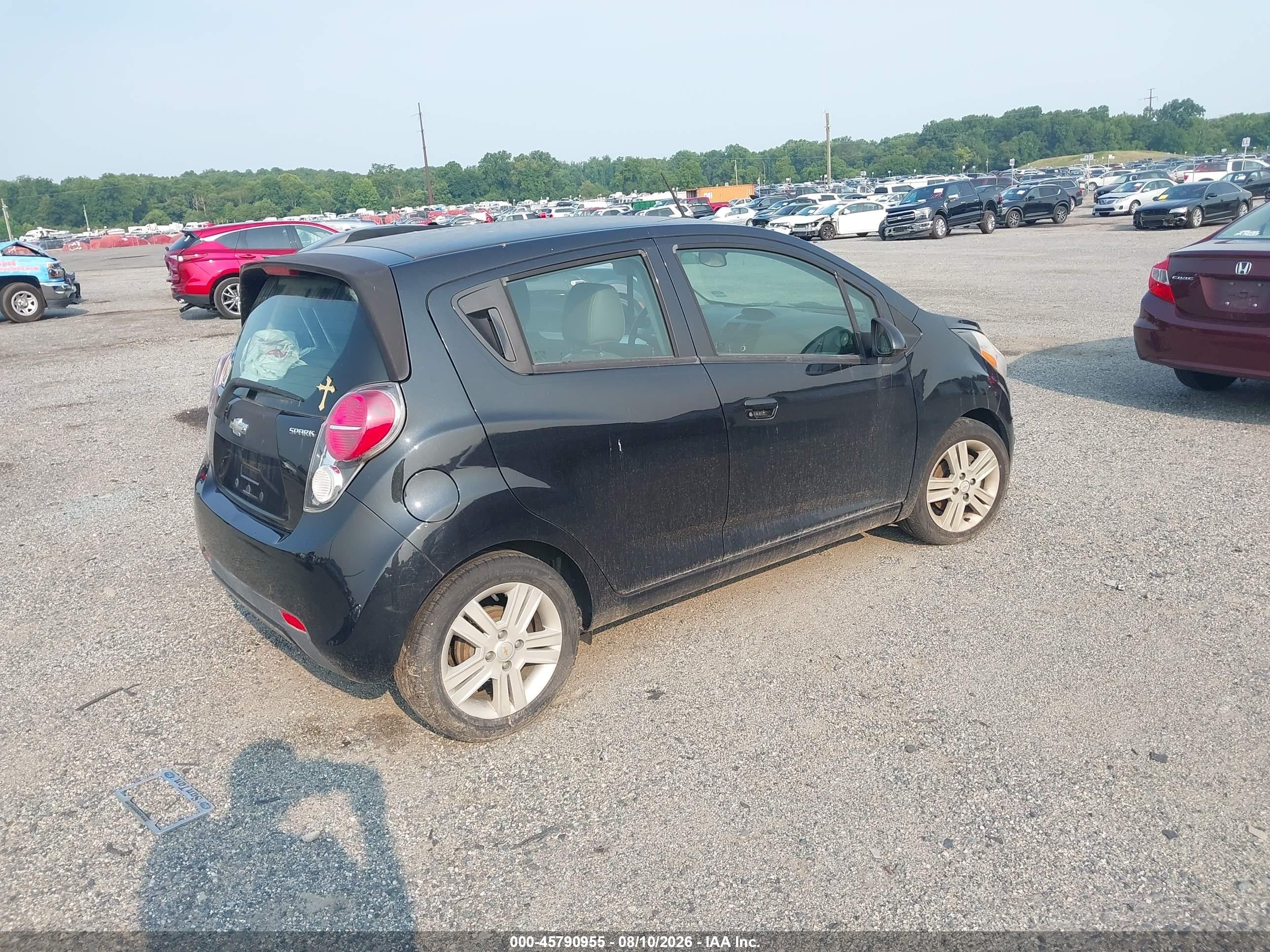 2015 Chevrolet Spark Ls Cvt Black vin: KL8CB6S91FC793878