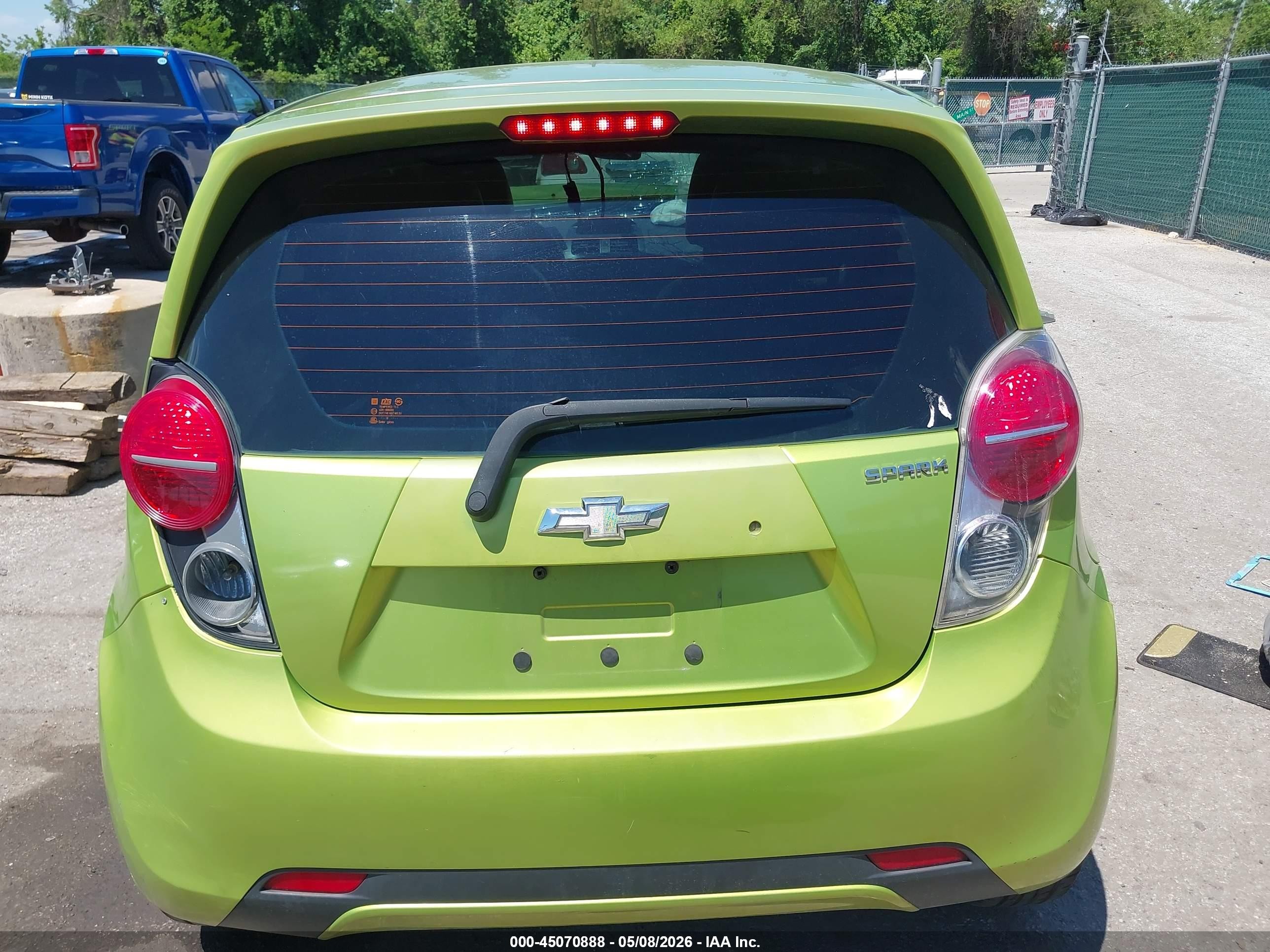 2013 Chevrolet Spark Ls Auto Green vin: KL8CB6S92DC502091
