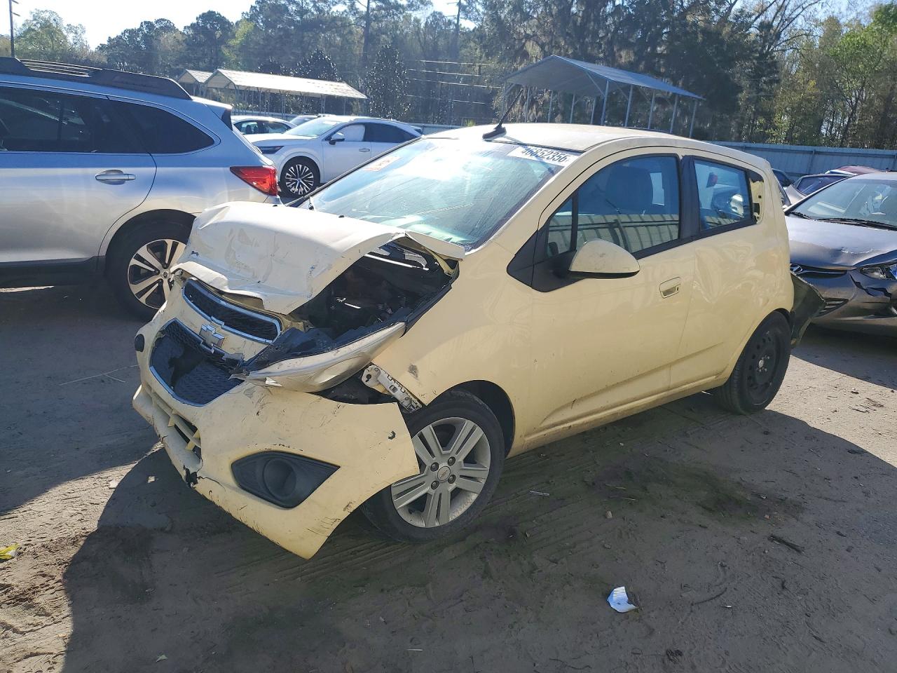 2013 Chevrolet Spark Ls Yellow vin: KL8CB6S92DC554143