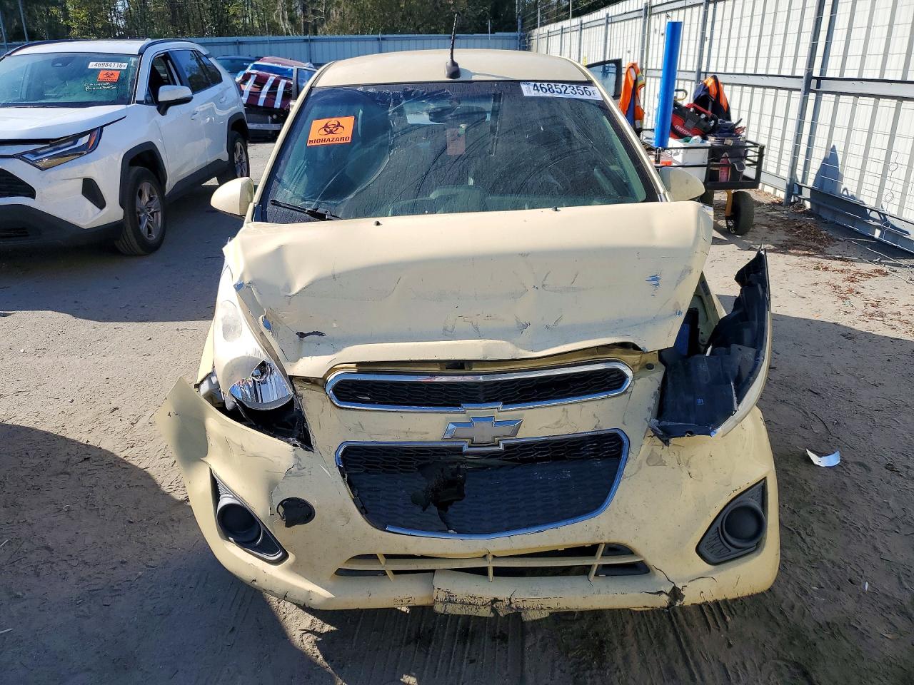 2013 Chevrolet Spark Ls Yellow vin: KL8CB6S92DC554143