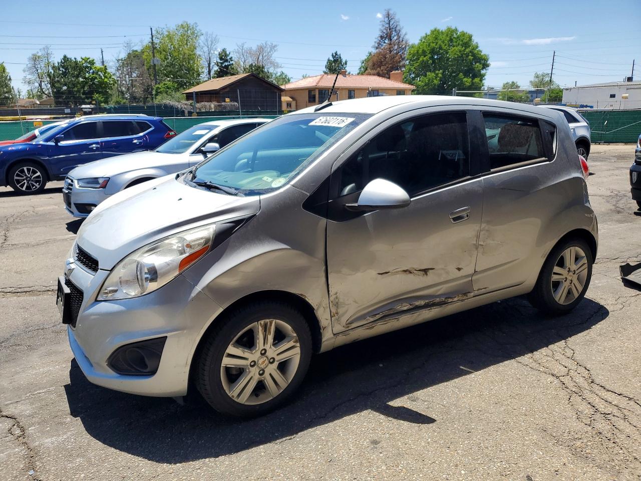 2014 Chevrolet Spark Ls Silver vin: KL8CB6S92EC459826