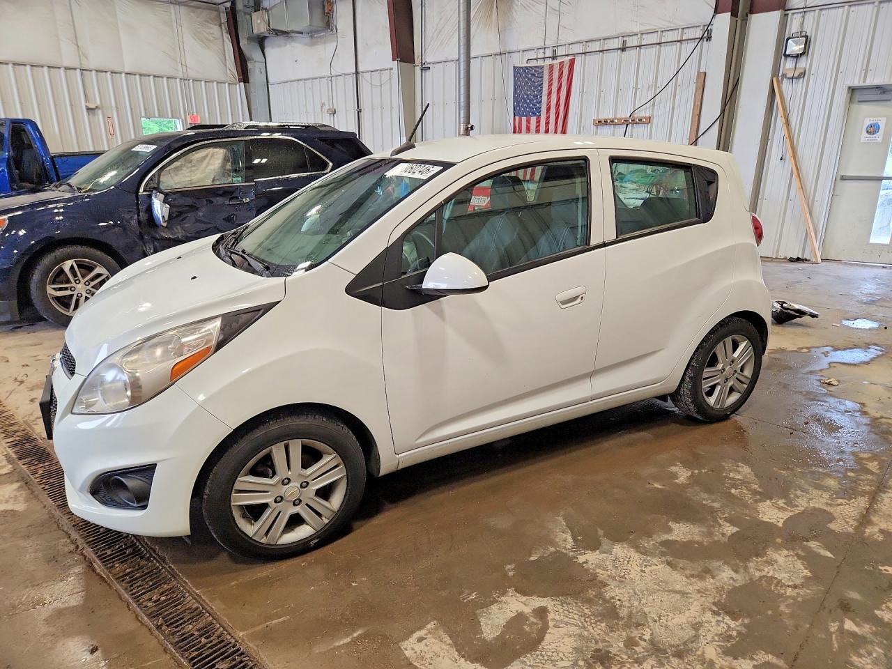 2014 Chevrolet Spark Ls White vin: KL8CB6S92EC511407