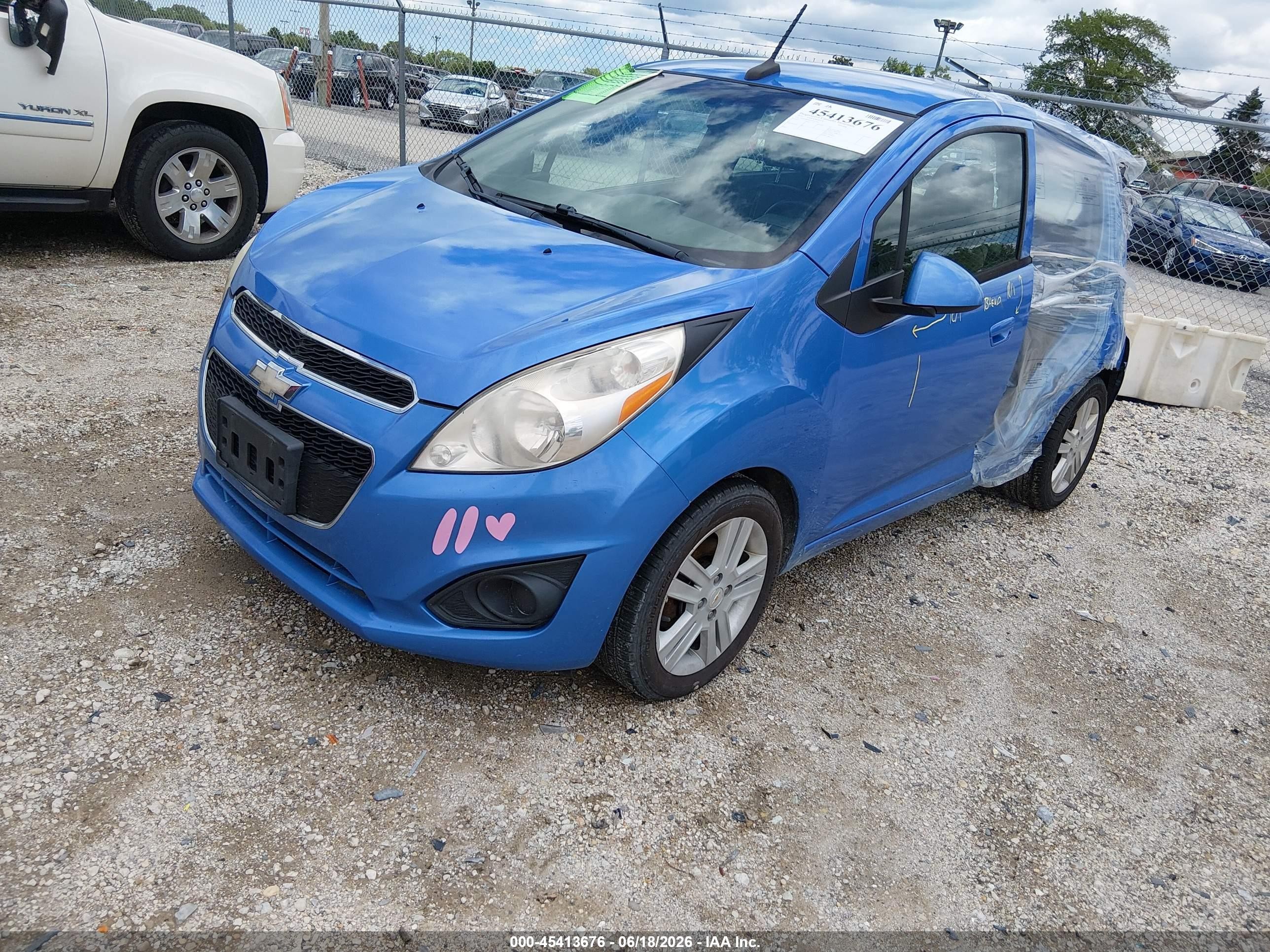 2014 Chevrolet Spark Ls Auto Синий vin: KL8CB6S92EC525761