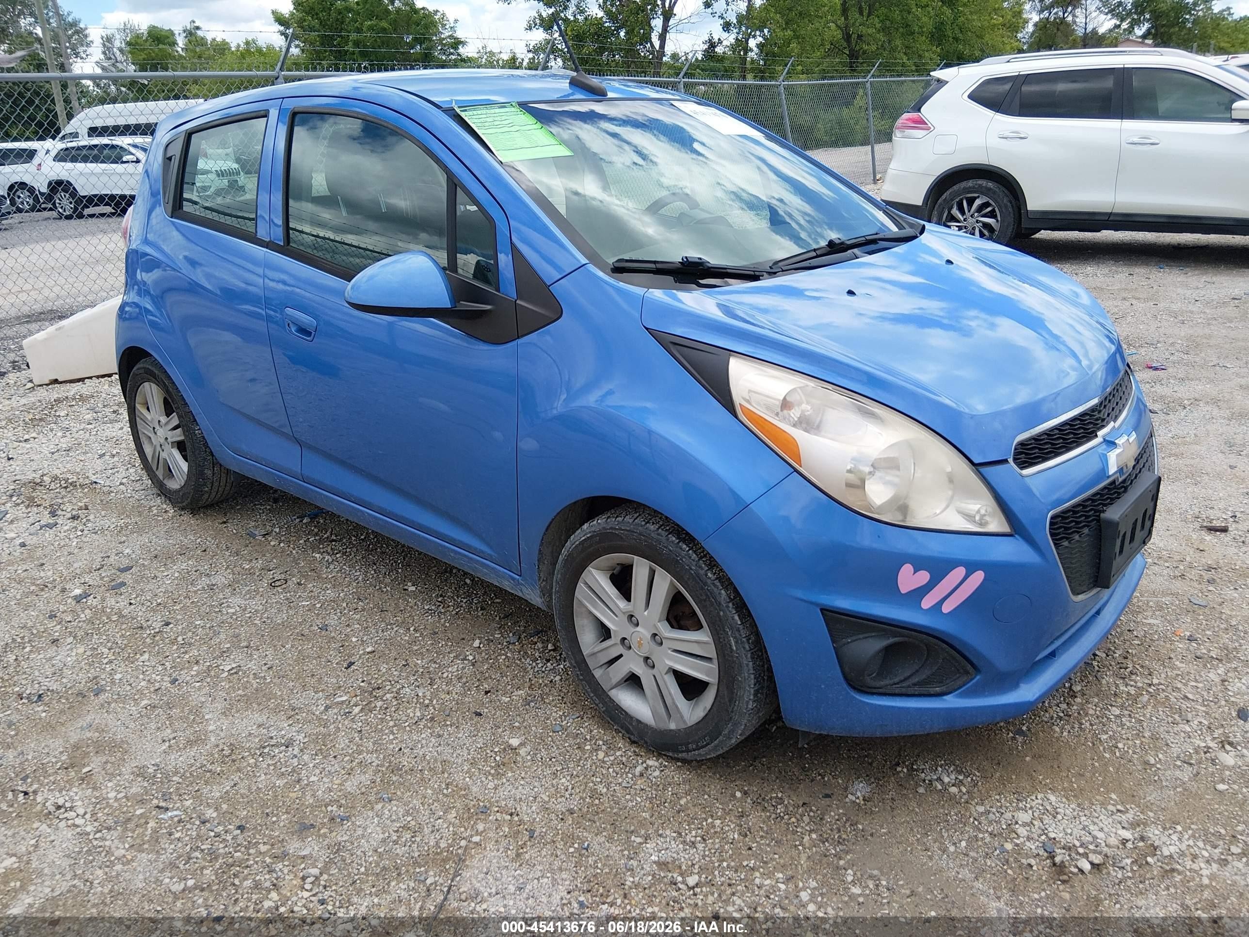 2014 Chevrolet Spark Ls Auto Синий vin: KL8CB6S92EC525761