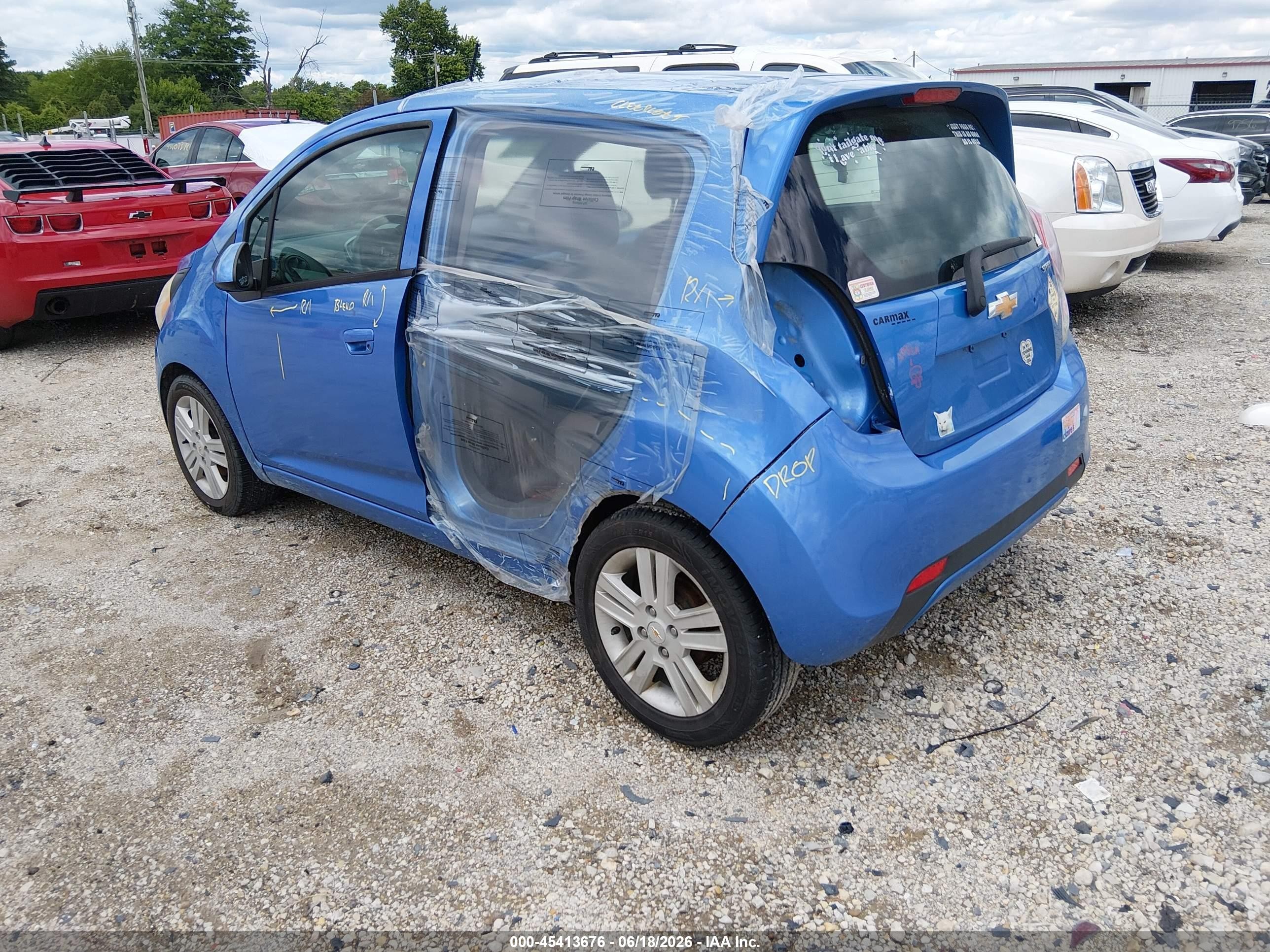 2014 Chevrolet Spark Ls Auto Синий vin: KL8CB6S92EC525761