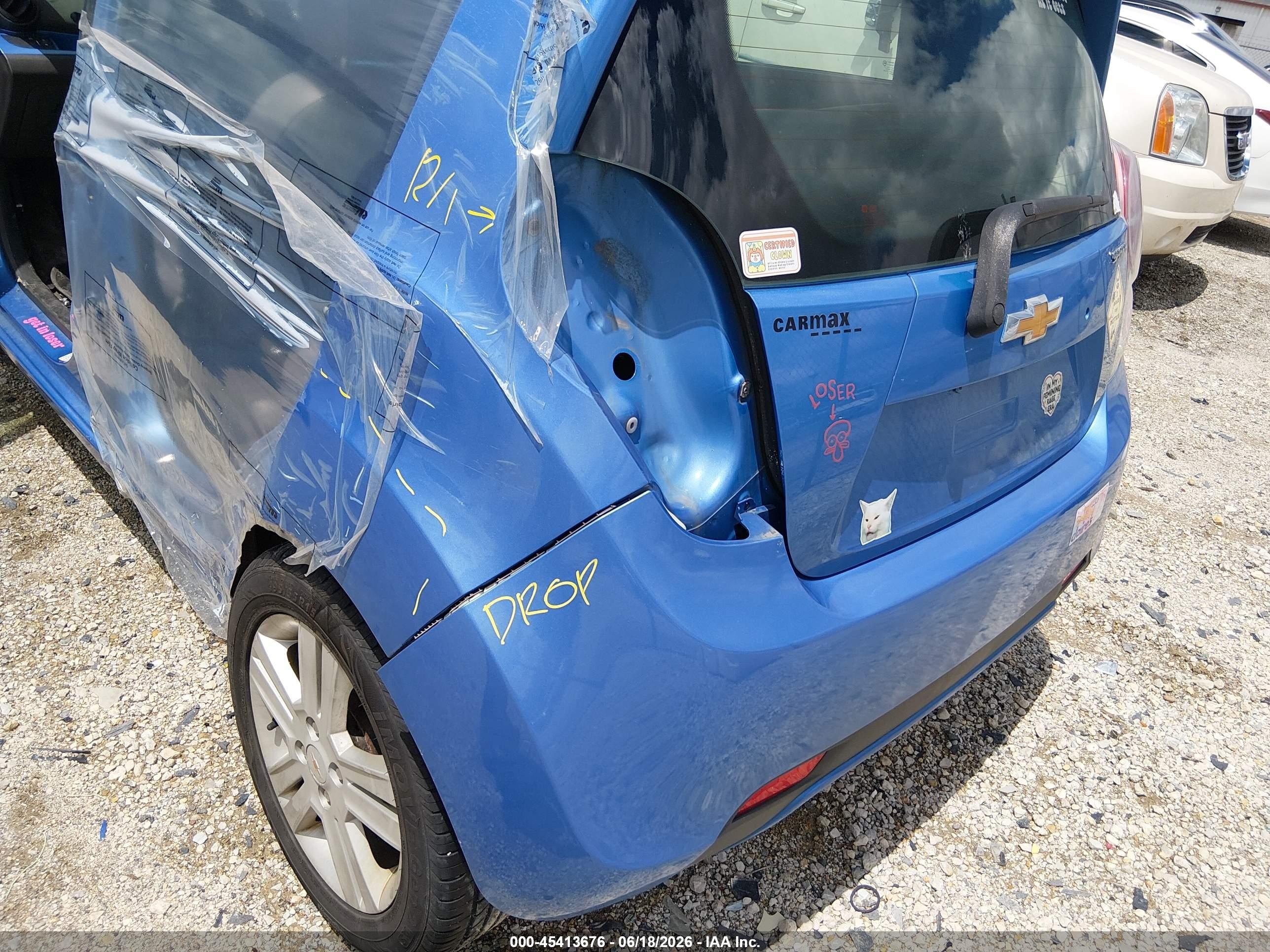 2014 Chevrolet Spark Ls Auto Синий vin: KL8CB6S92EC525761