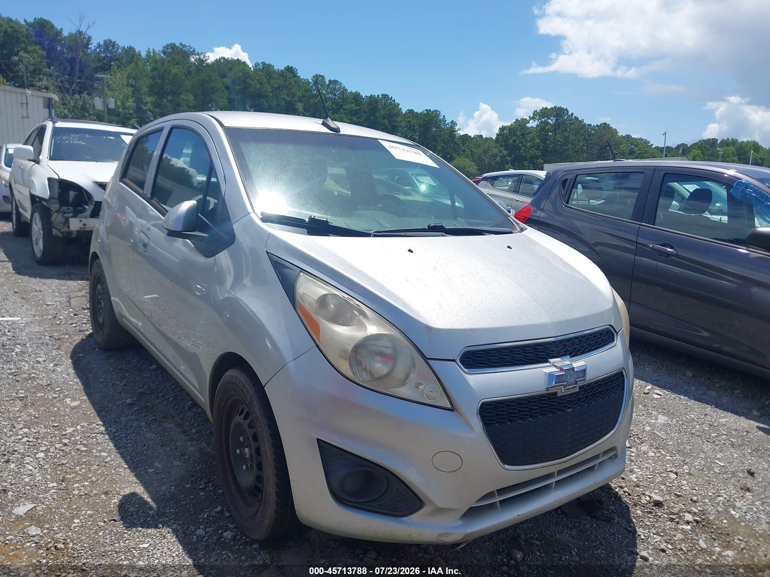 2014 Chevrolet Spark Ls Auto Серебряный vin: KL8CB6S92EC530166