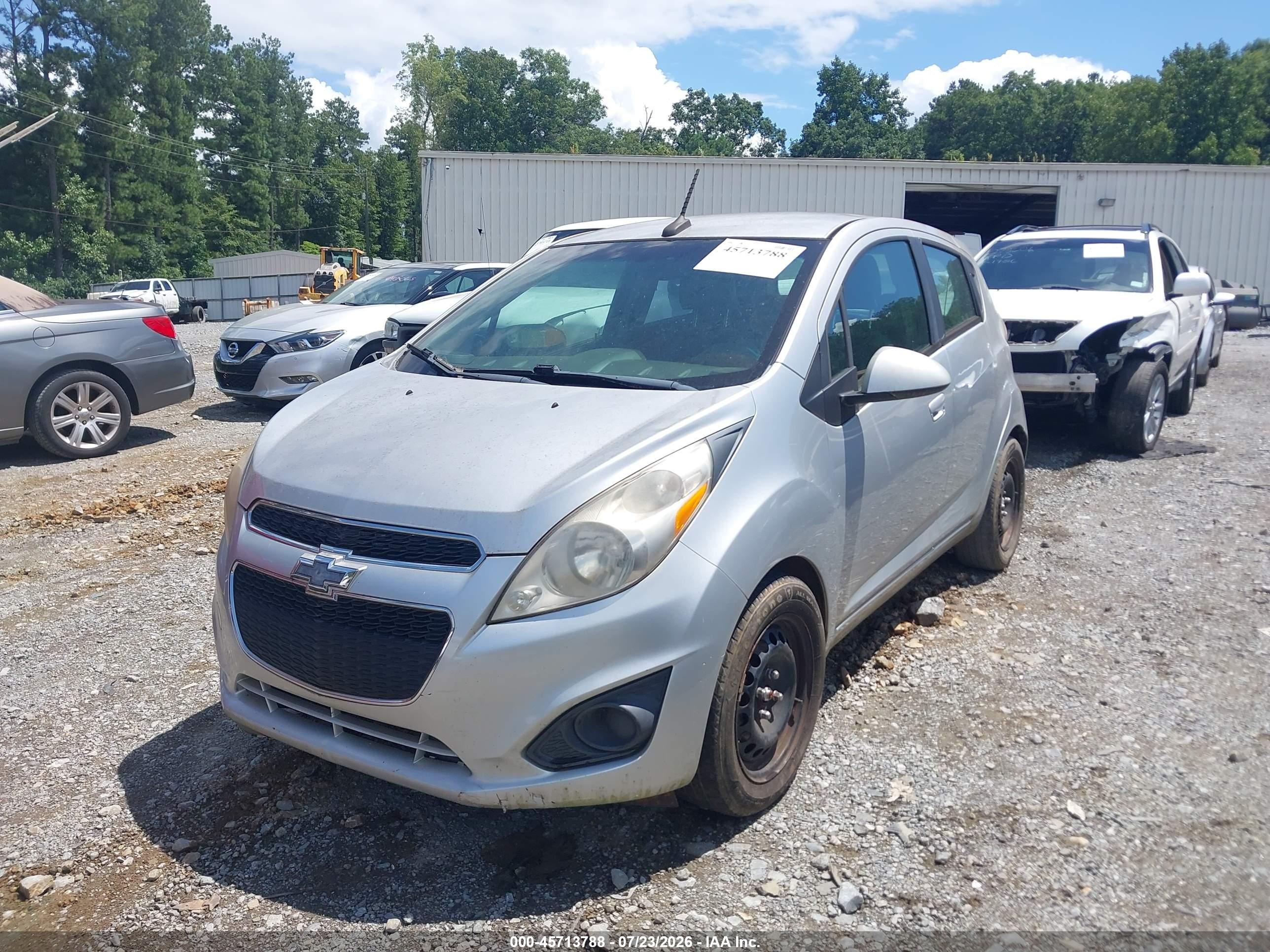 2014 Chevrolet Spark Ls Auto Серебряный vin: KL8CB6S92EC530166