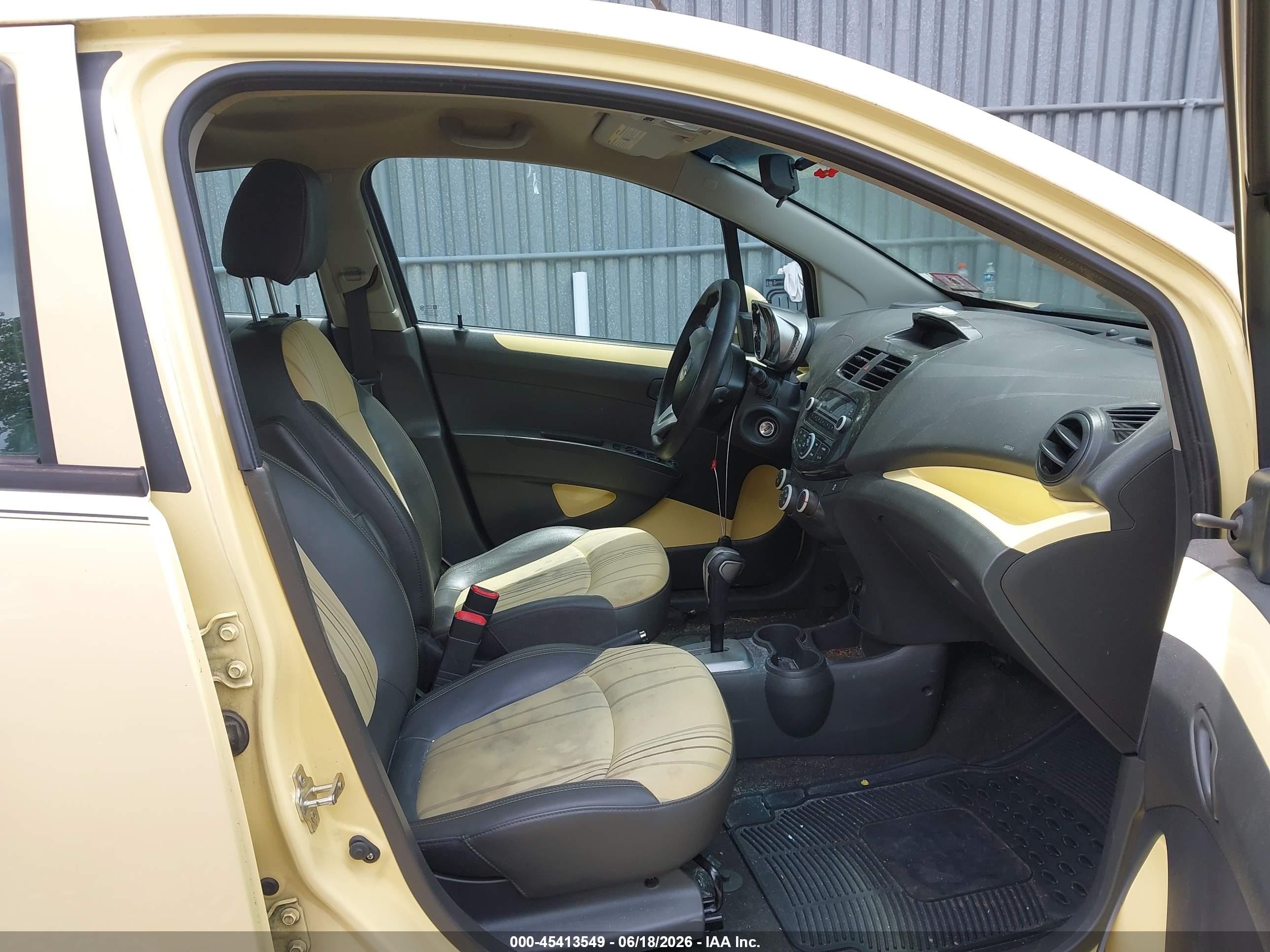 2014 Chevrolet Spark Ls Auto Yellow vin: KL8CB6S92EC592201