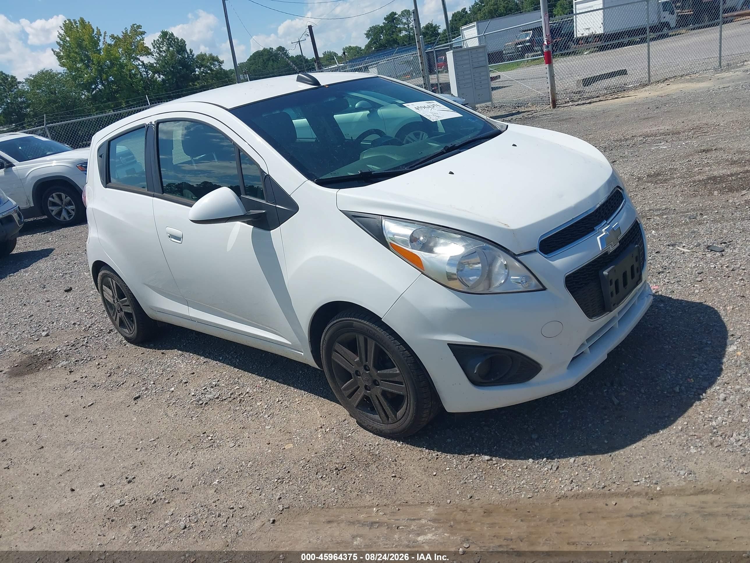 2015 Chevrolet Spark Ls Cvt White vin: KL8CB6S92FC801292