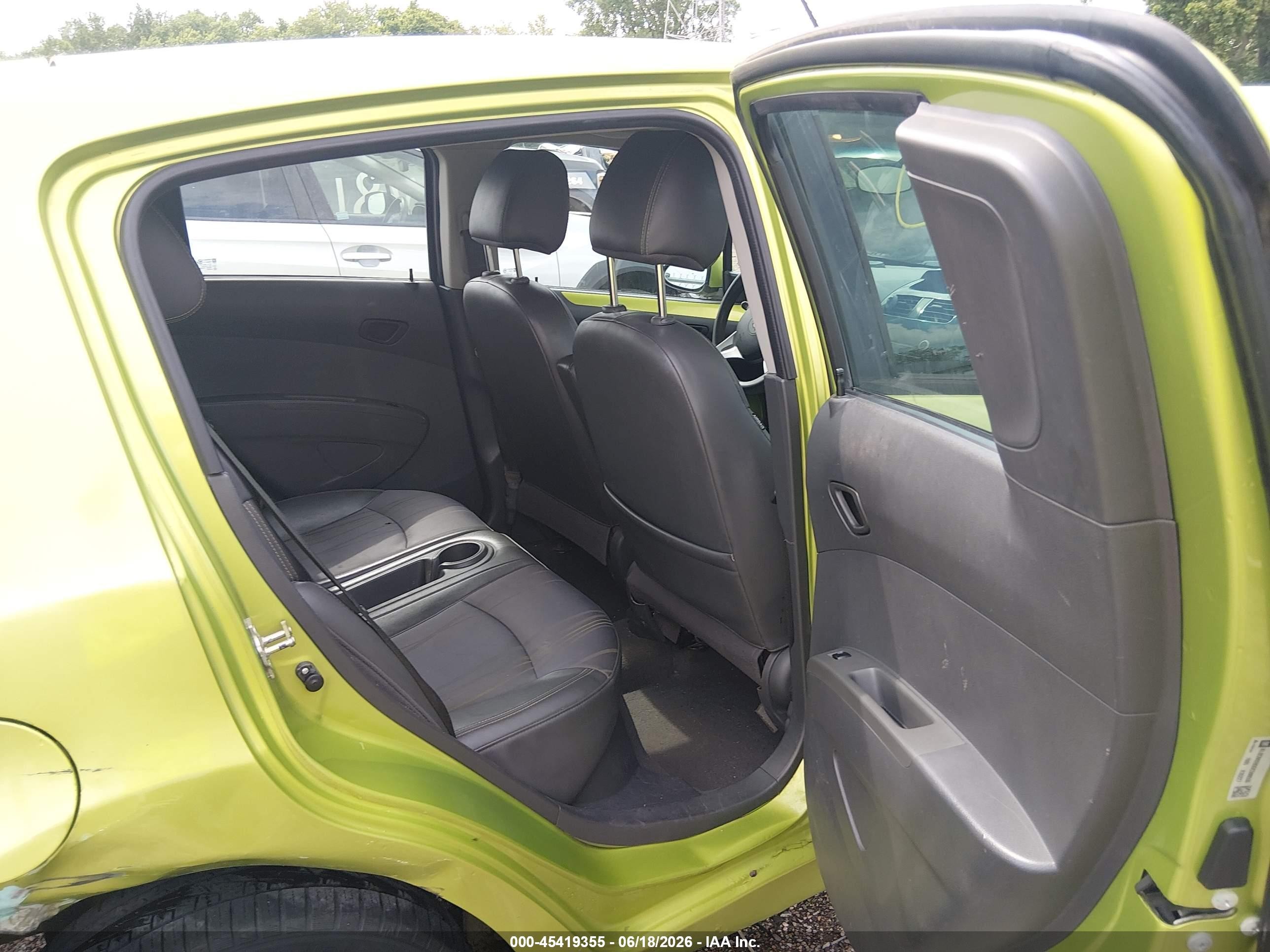 2013 Chevrolet Spark Ls Auto Green vin: KL8CB6S93DC500530