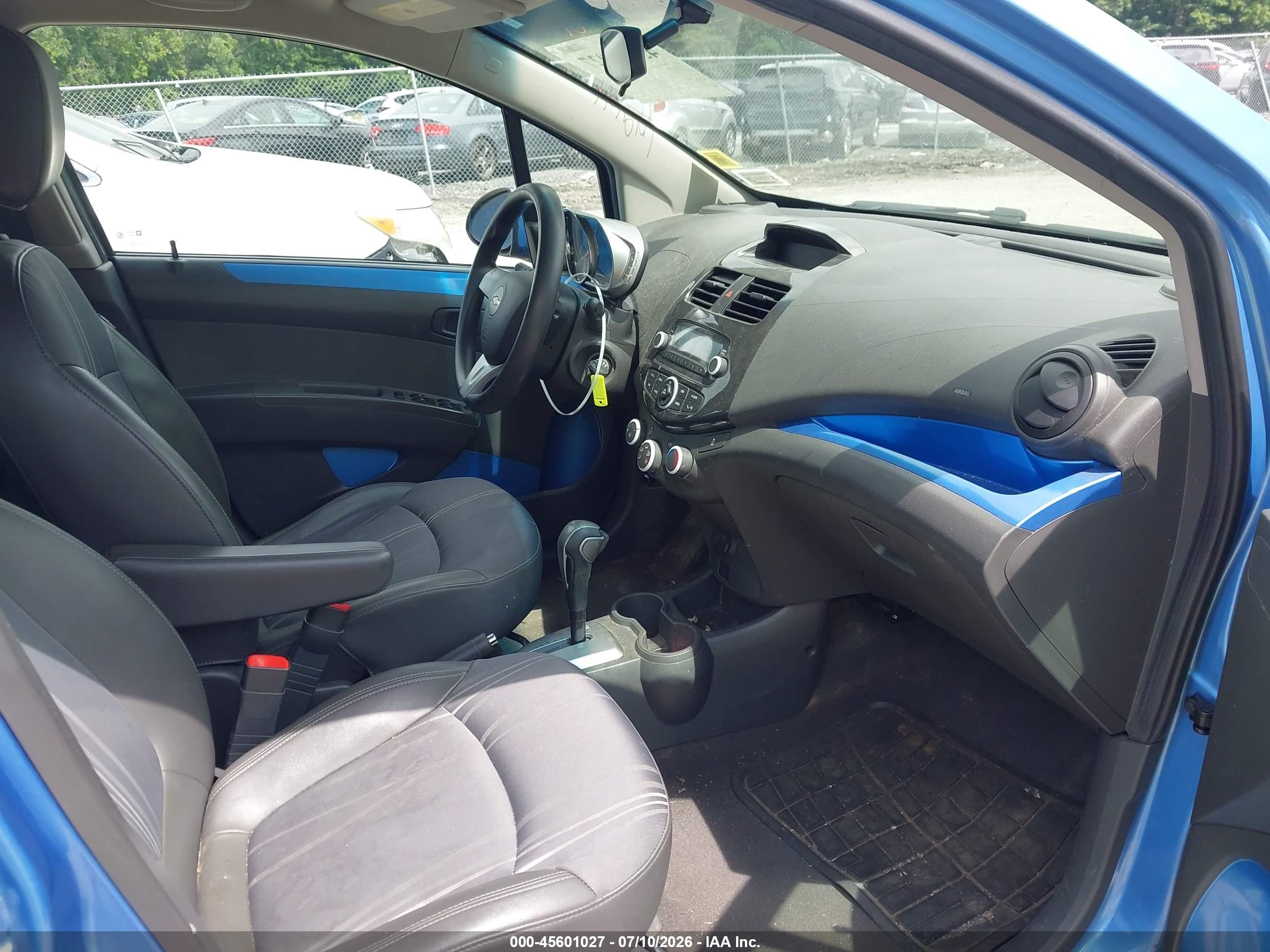 2013 Chevrolet Spark Ls Auto Blue vin: KL8CB6S93DC504741