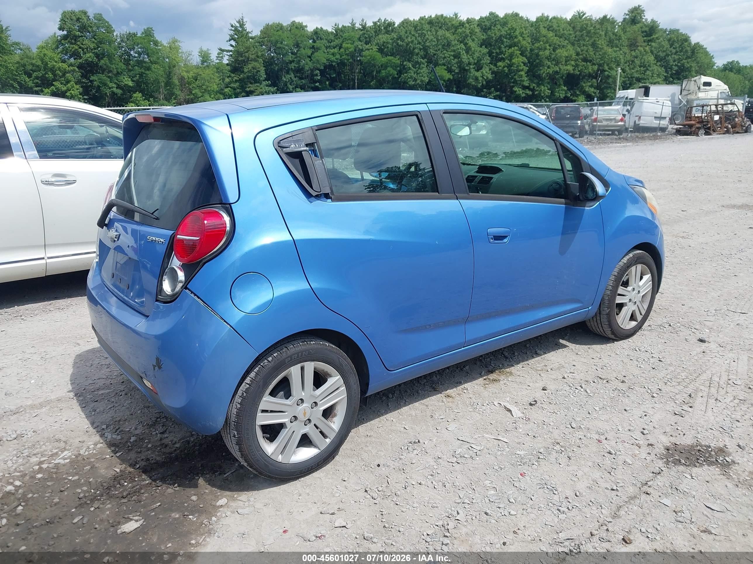 2013 Chevrolet Spark Ls Auto Blue vin: KL8CB6S93DC504741
