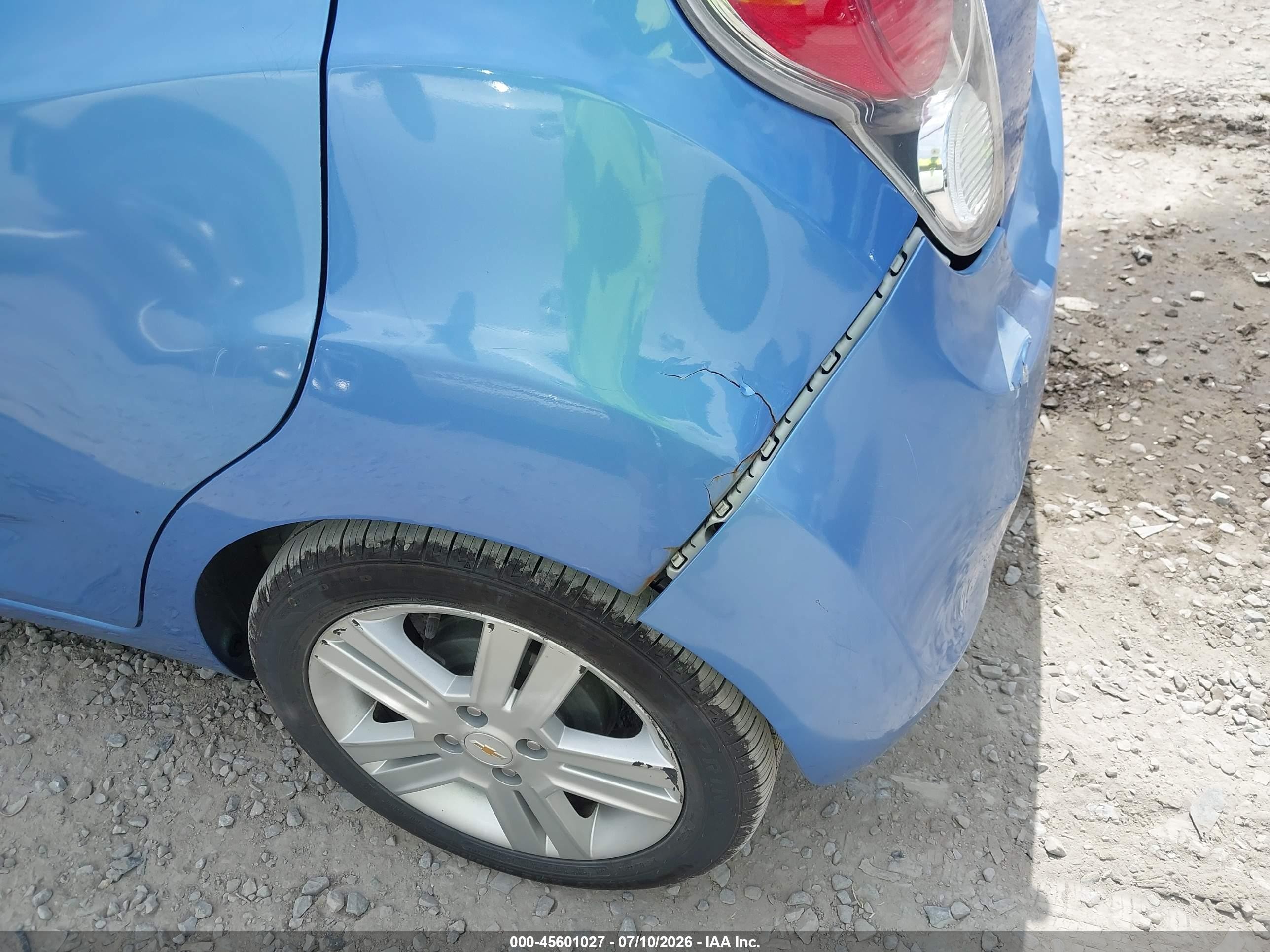 2013 Chevrolet Spark Ls Auto Blue vin: KL8CB6S93DC504741