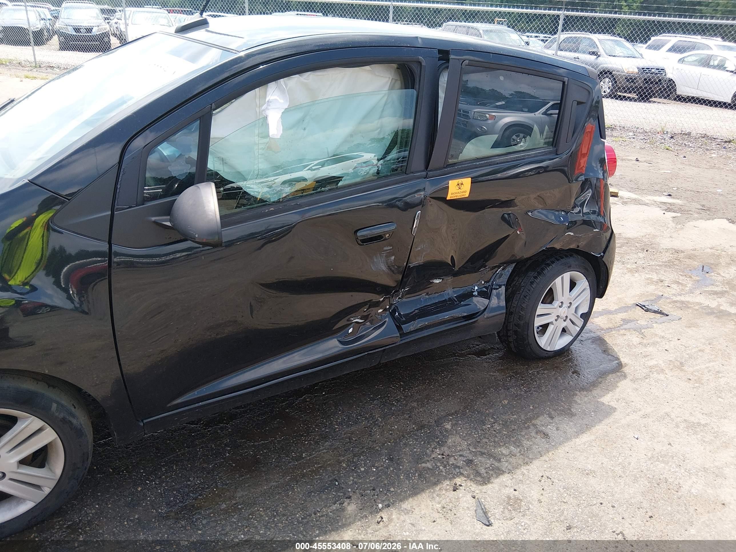 2013 Chevrolet Spark Ls Auto Black vin: KL8CB6S93DC597065