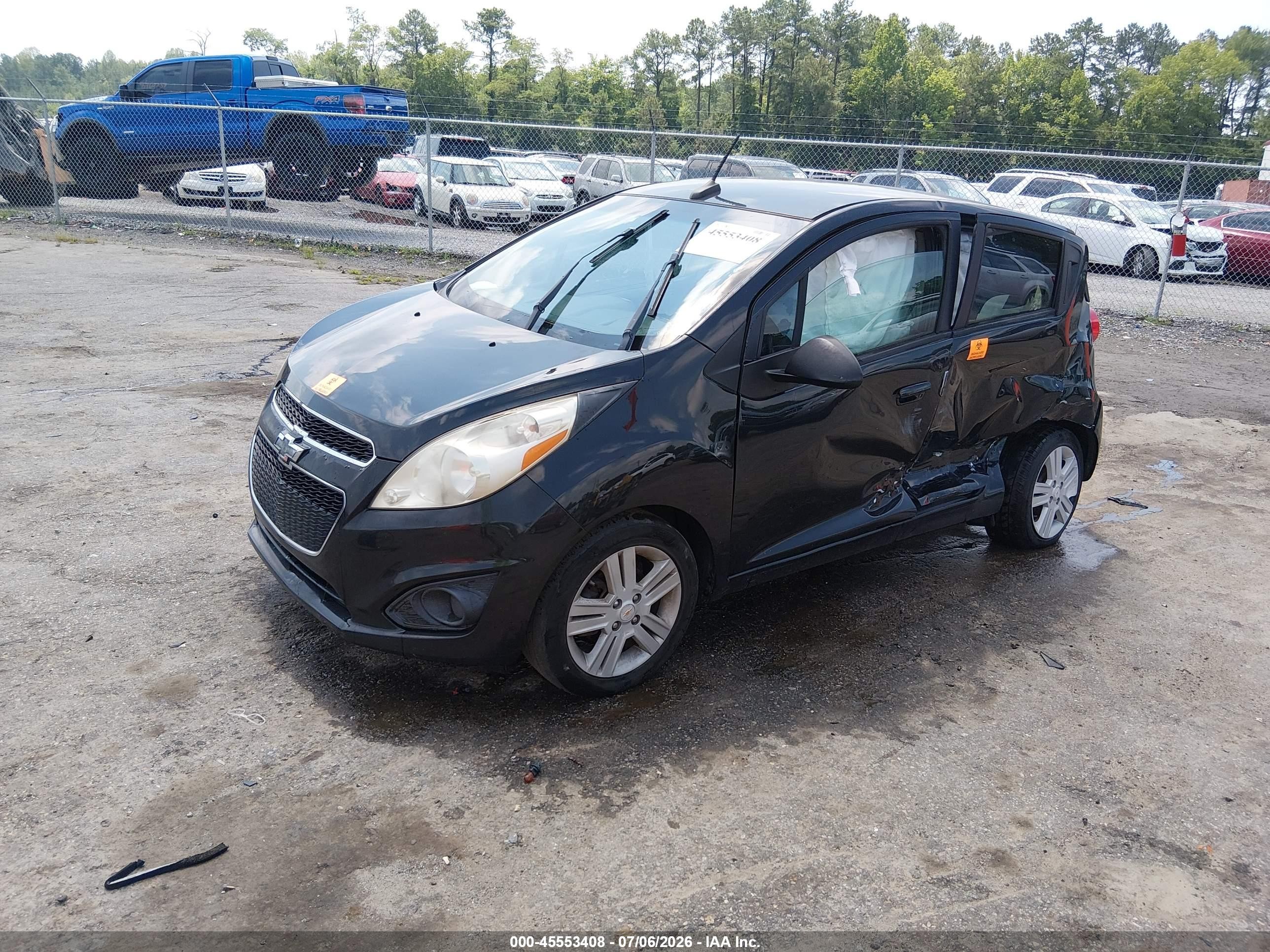 2013 Chevrolet Spark Ls Auto Black vin: KL8CB6S93DC597065