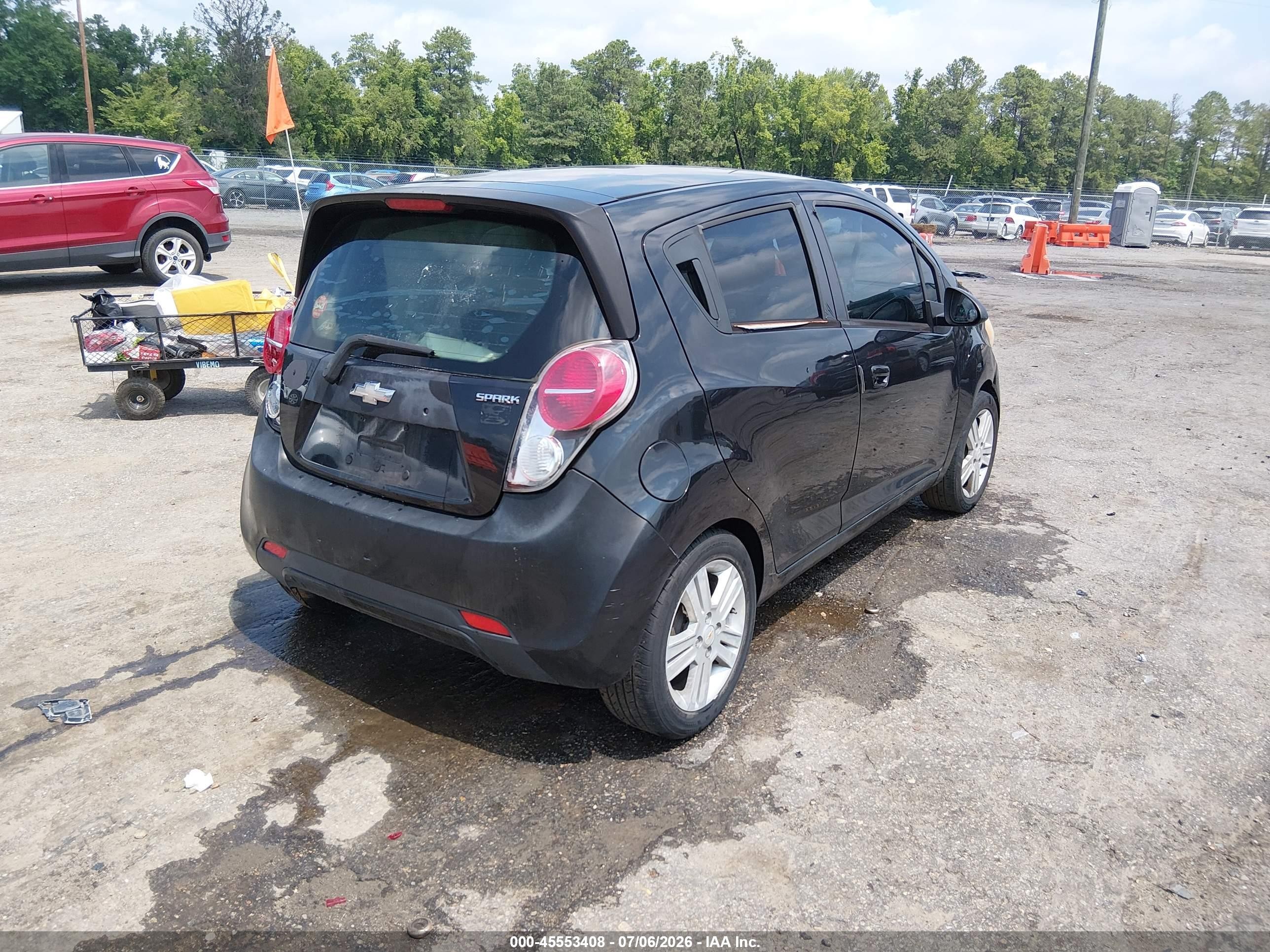 2013 Chevrolet Spark Ls Auto Black vin: KL8CB6S93DC597065