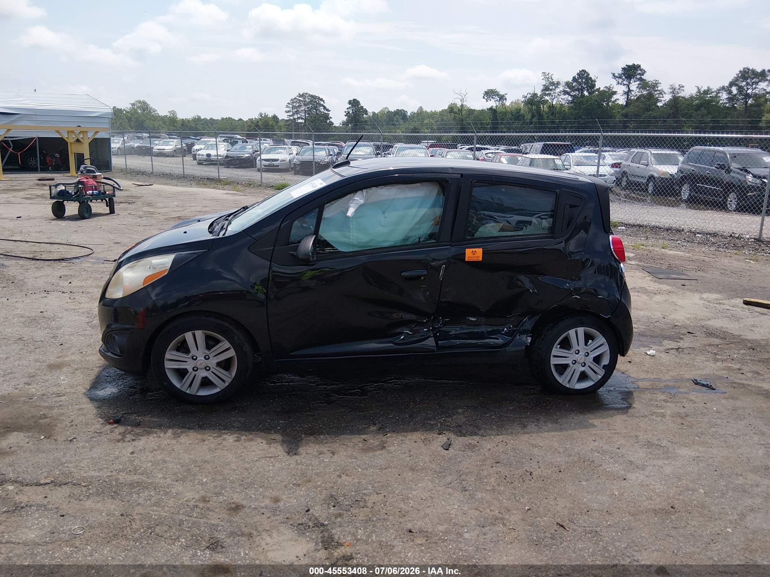 2013 Chevrolet Spark Ls Auto Black vin: KL8CB6S93DC597065