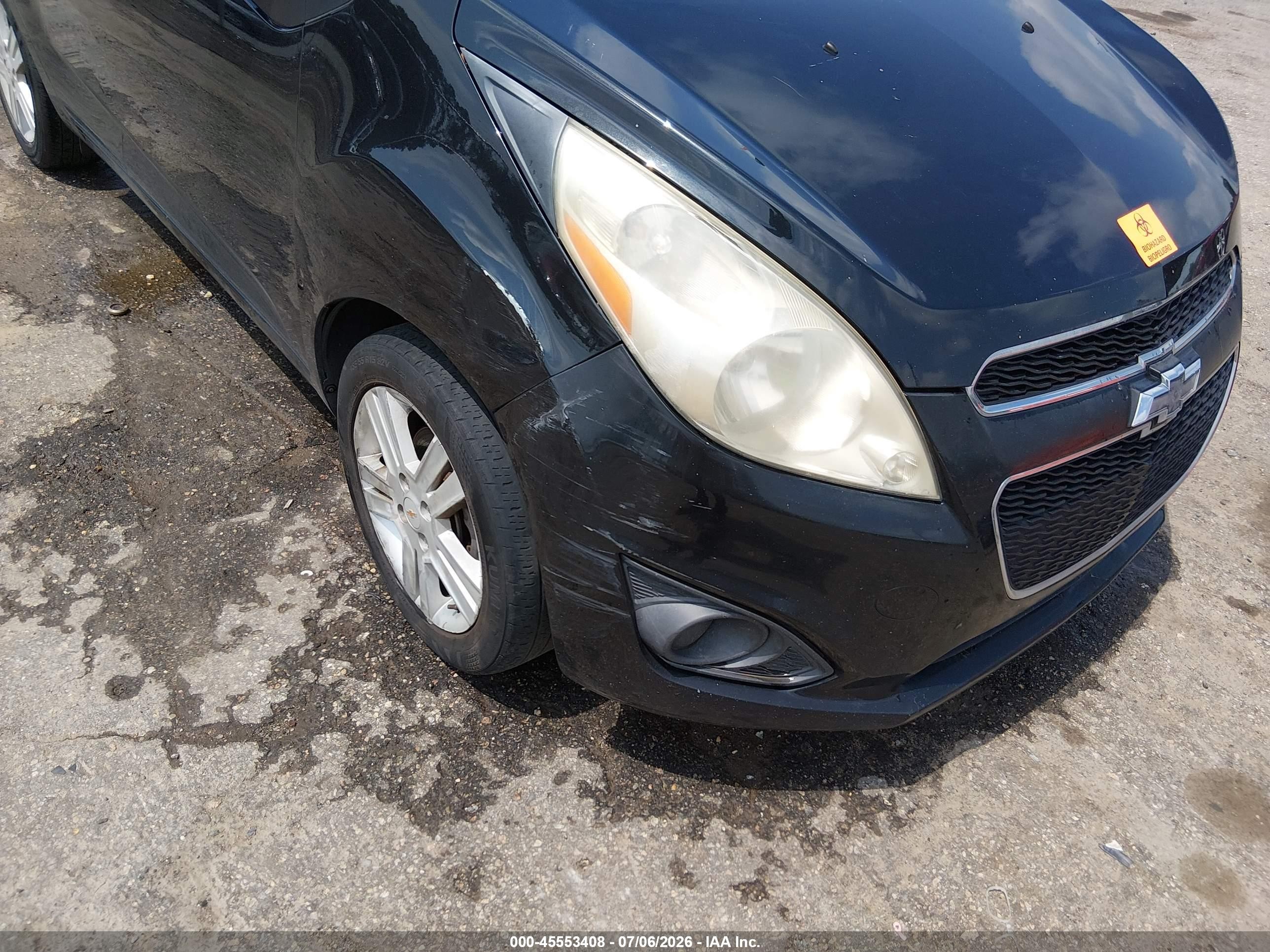 2013 Chevrolet Spark Ls Auto Black vin: KL8CB6S93DC597065