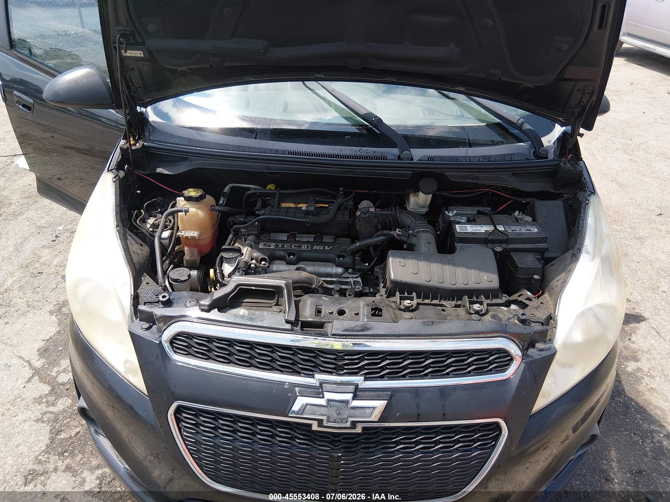 2013 Chevrolet Spark Ls Auto Black vin: KL8CB6S93DC597065
