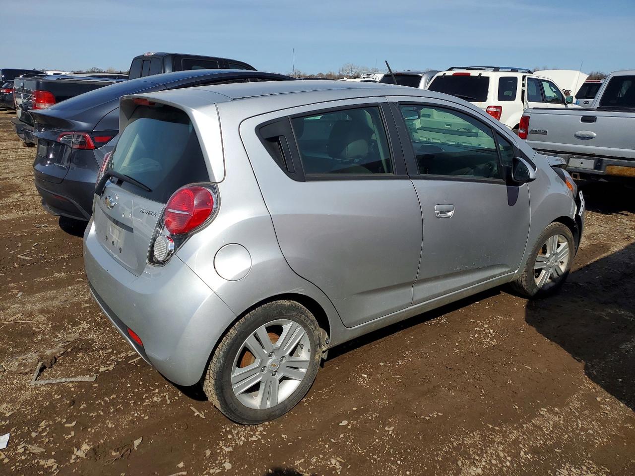 2013 Chevrolet Spark Ls Silver vin: KL8CB6S93DC607884