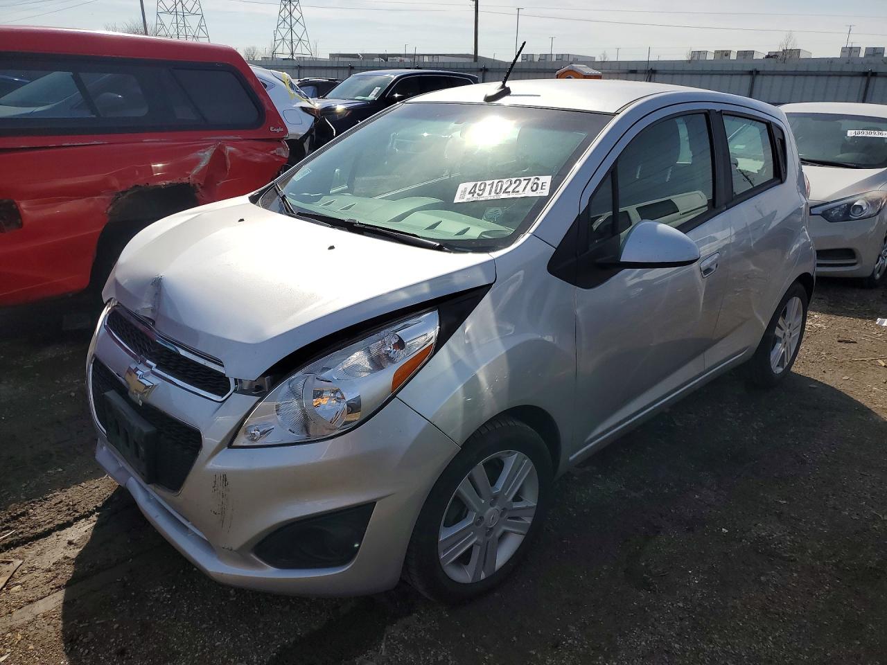 2013 Chevrolet Spark Ls Silver vin: KL8CB6S93DC607884