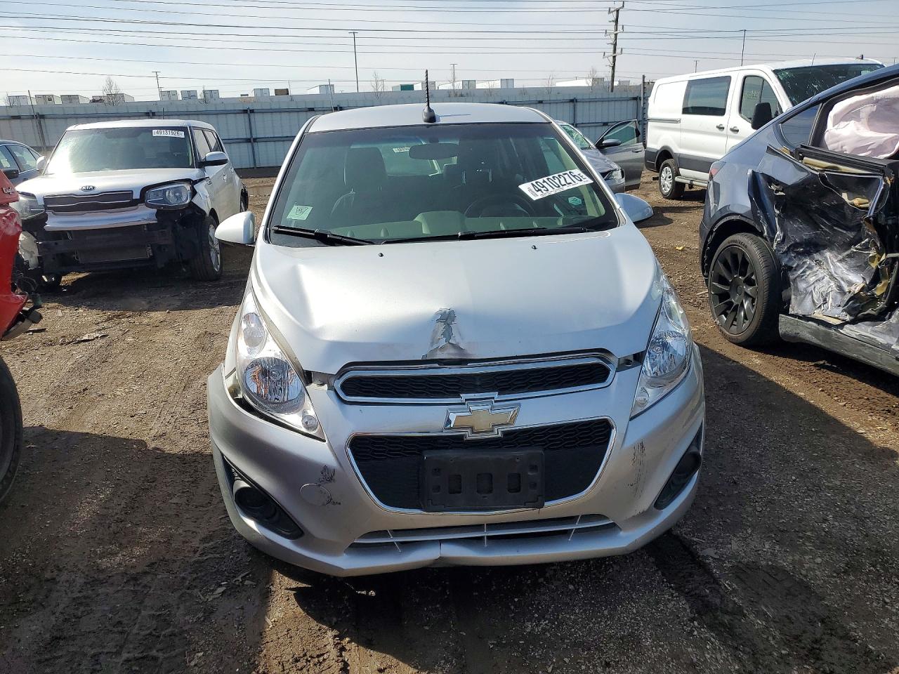 2013 Chevrolet Spark Ls Silver vin: KL8CB6S93DC607884
