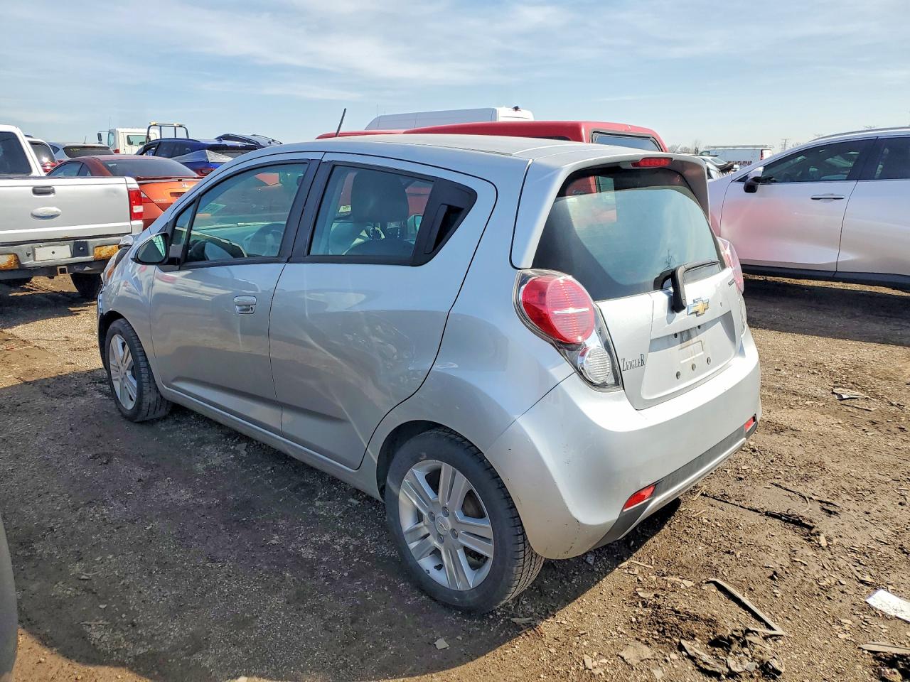 2013 Chevrolet Spark Ls Silver vin: KL8CB6S93DC607884
