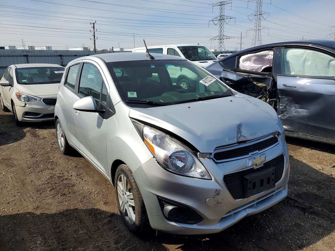 2013 Chevrolet Spark Ls Silver vin: KL8CB6S93DC607884