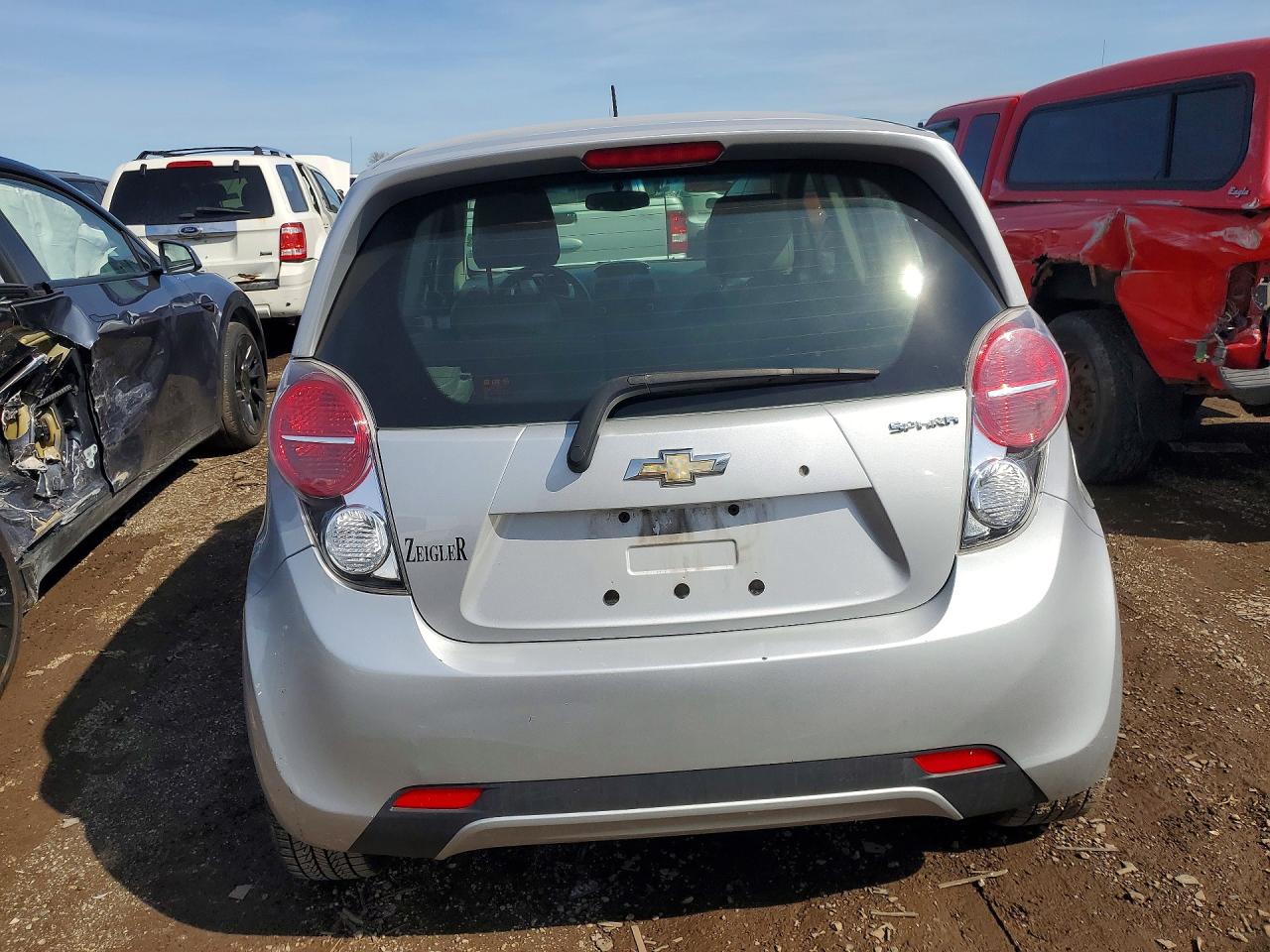 2013 Chevrolet Spark Ls Silver vin: KL8CB6S93DC607884