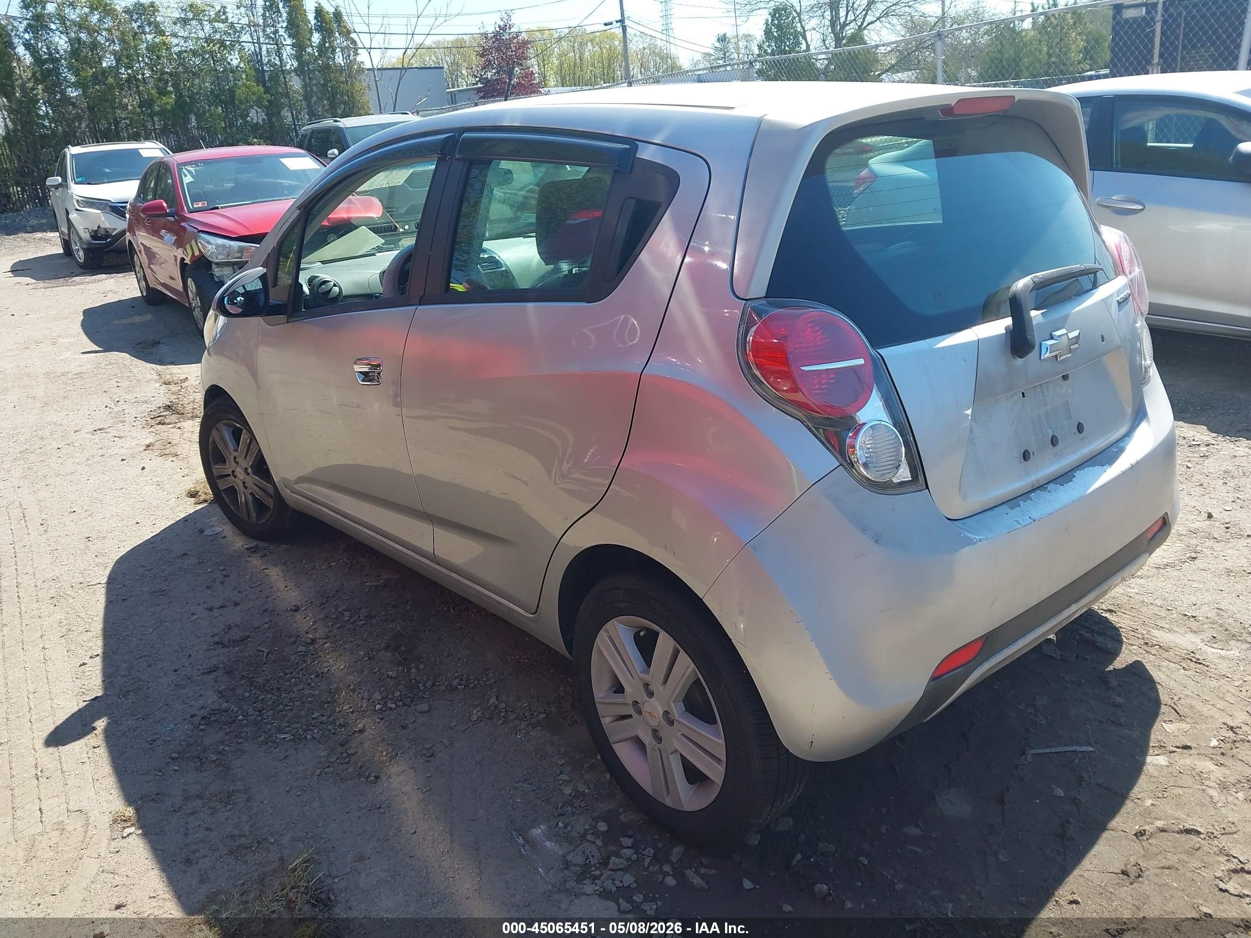 2013 Chevrolet Spark Ls Auto Silver vin: KL8CB6S93DC610607