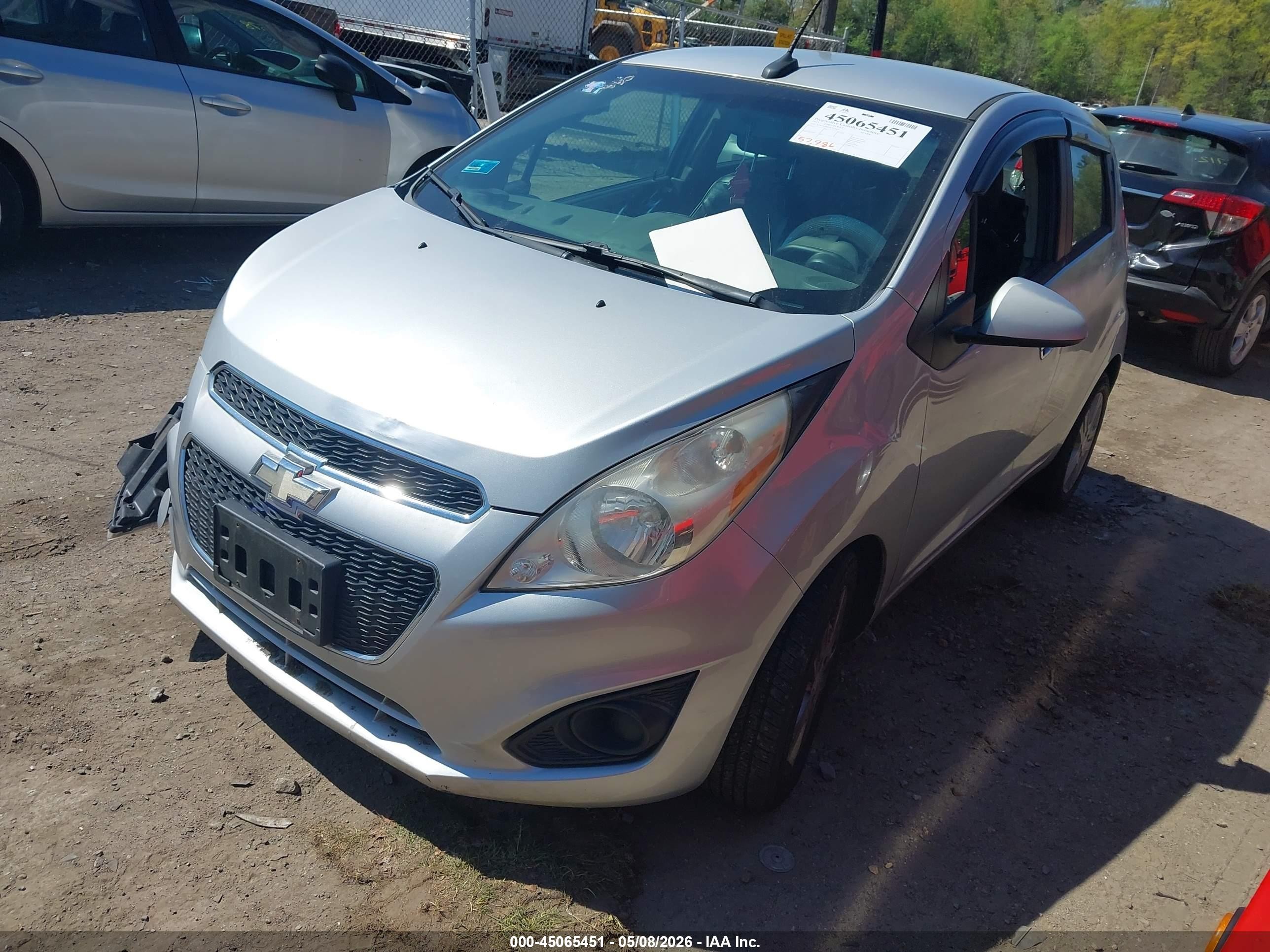 2013 Chevrolet Spark Ls Auto Silver vin: KL8CB6S93DC610607