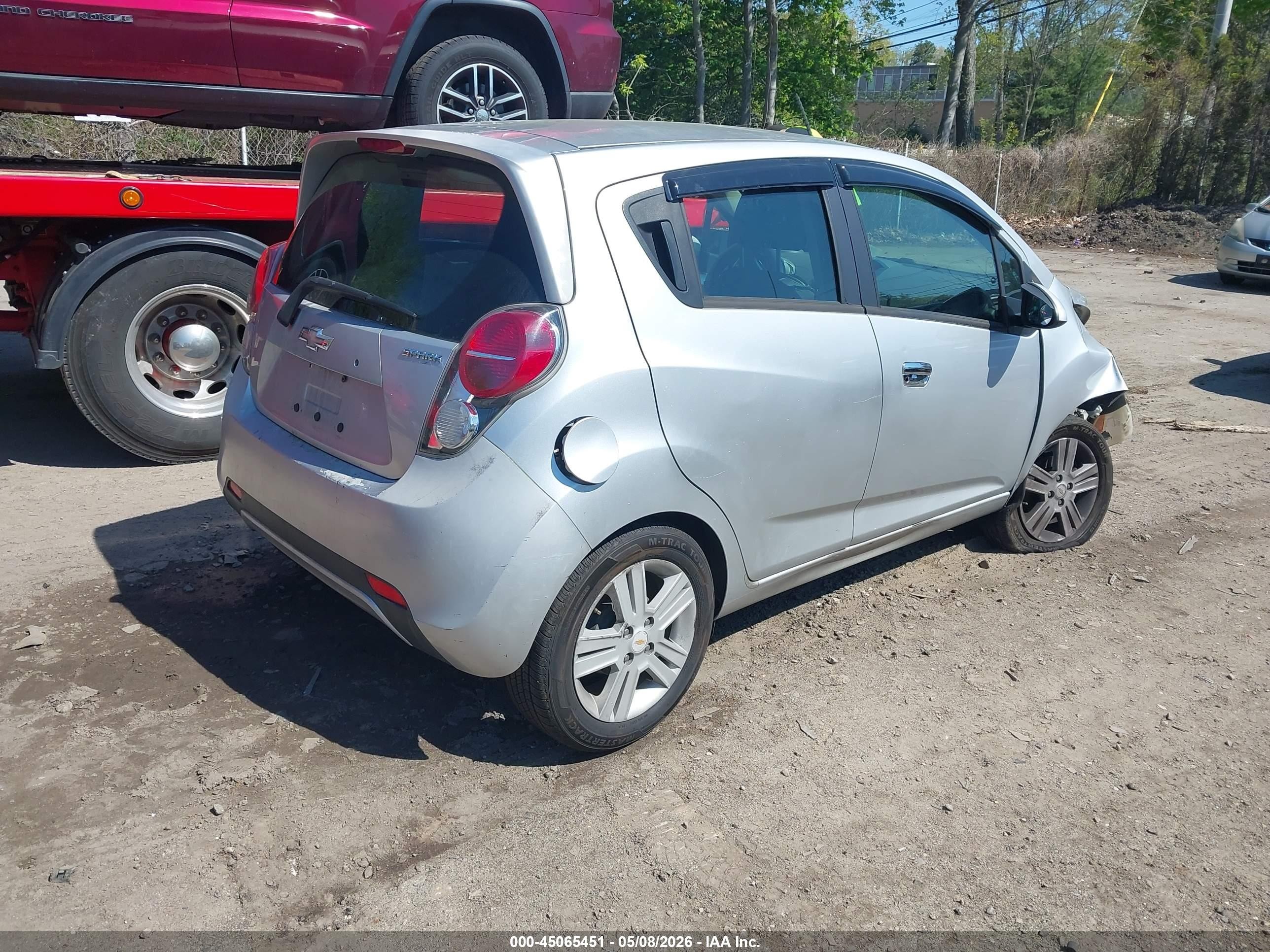 2013 Chevrolet Spark Ls Auto Silver vin: KL8CB6S93DC610607
