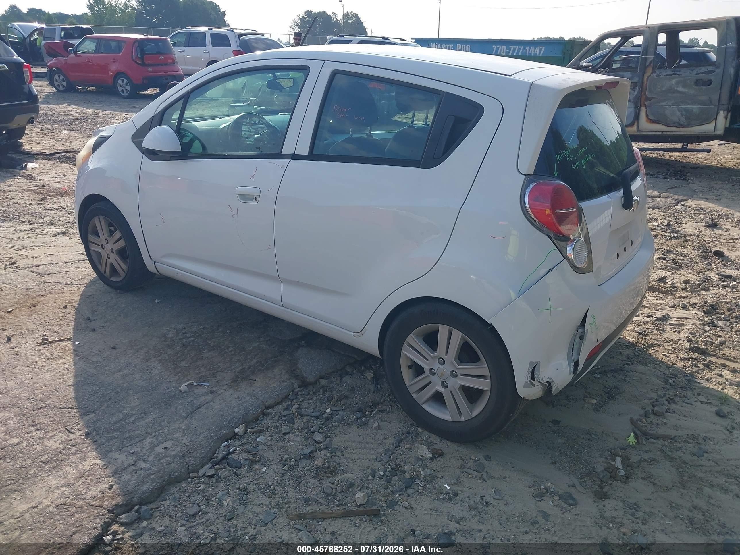 2014 Chevrolet Spark Ls Auto Белый vin: KL8CB6S93EC584060