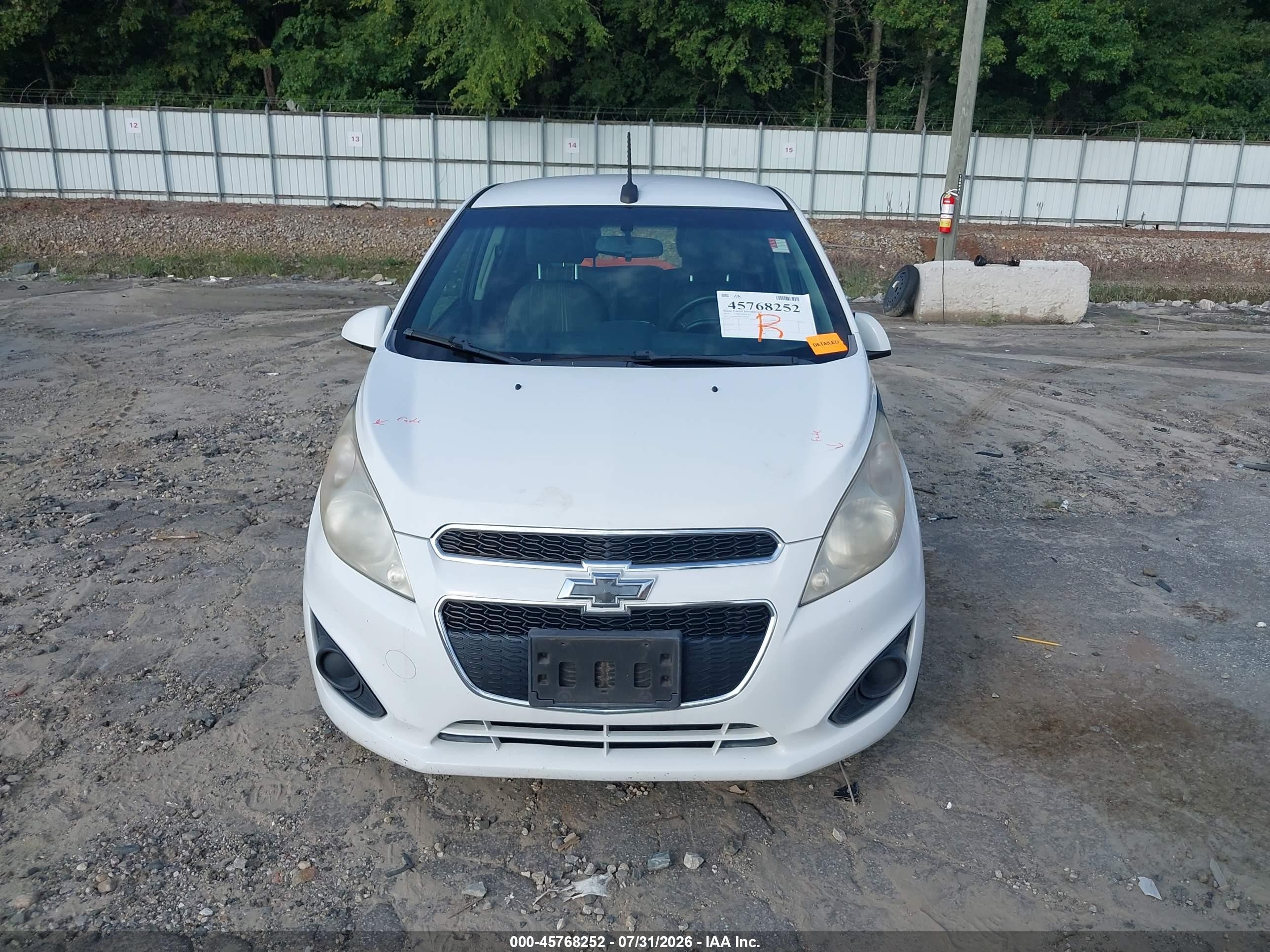 2014 Chevrolet Spark Ls Auto Белый vin: KL8CB6S93EC584060
