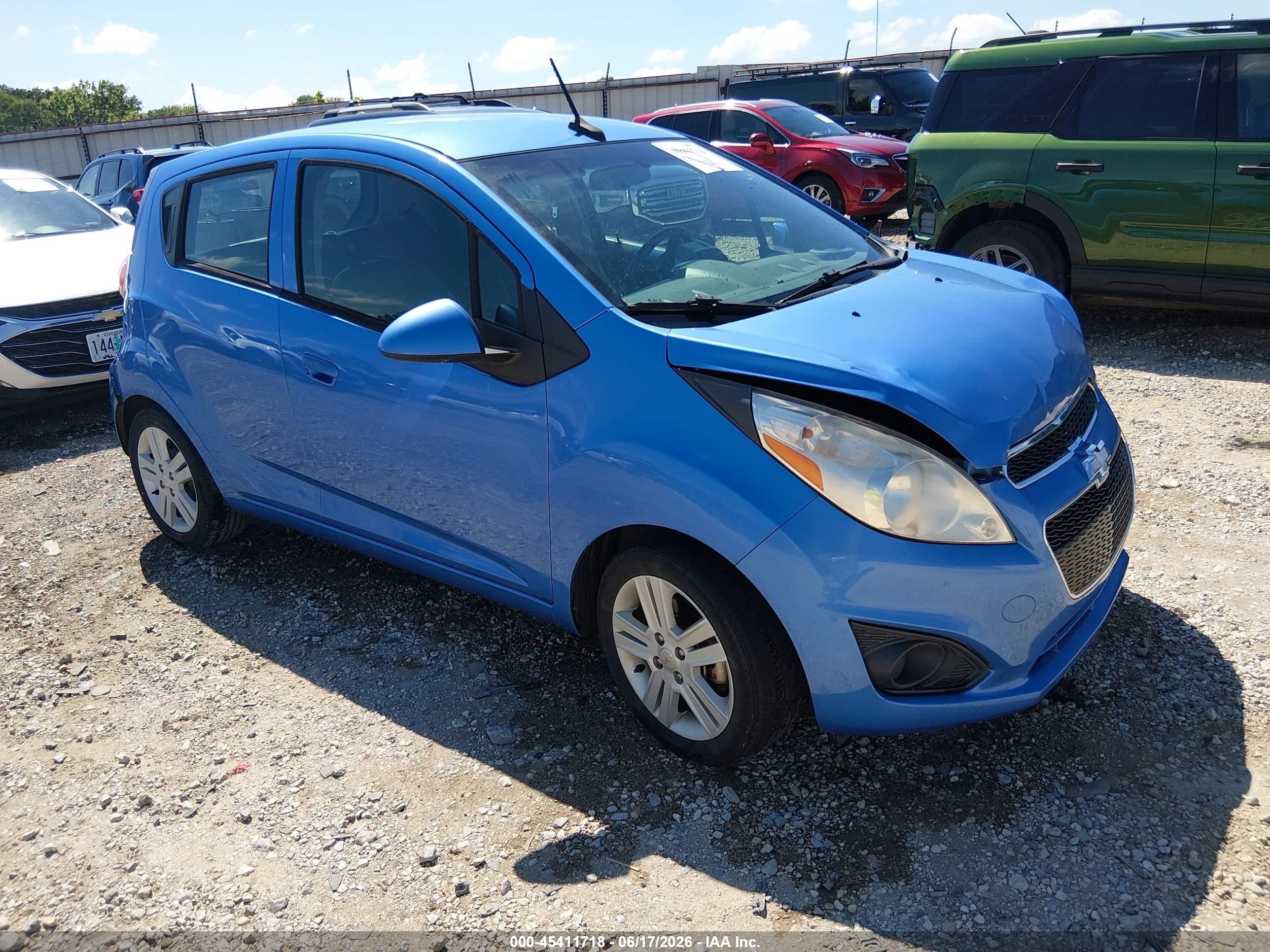 2014 Chevrolet Spark Ls Auto Blue vin: KL8CB6S93EC584592