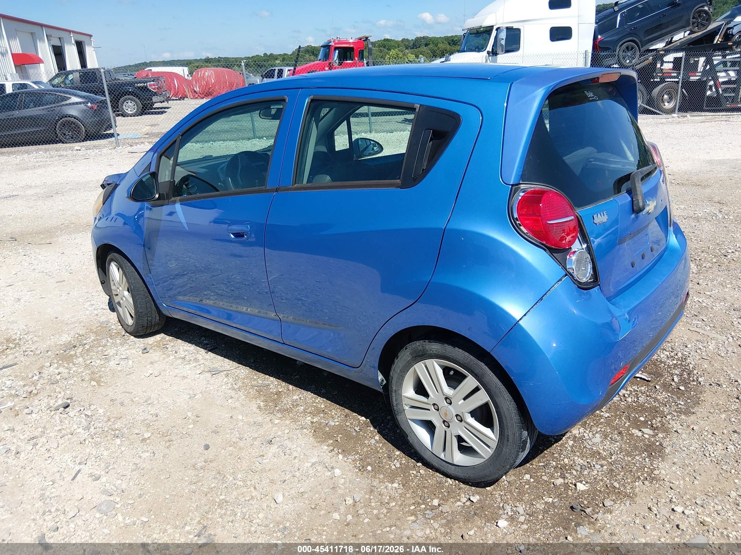 2014 Chevrolet Spark Ls Auto Blue vin: KL8CB6S93EC584592