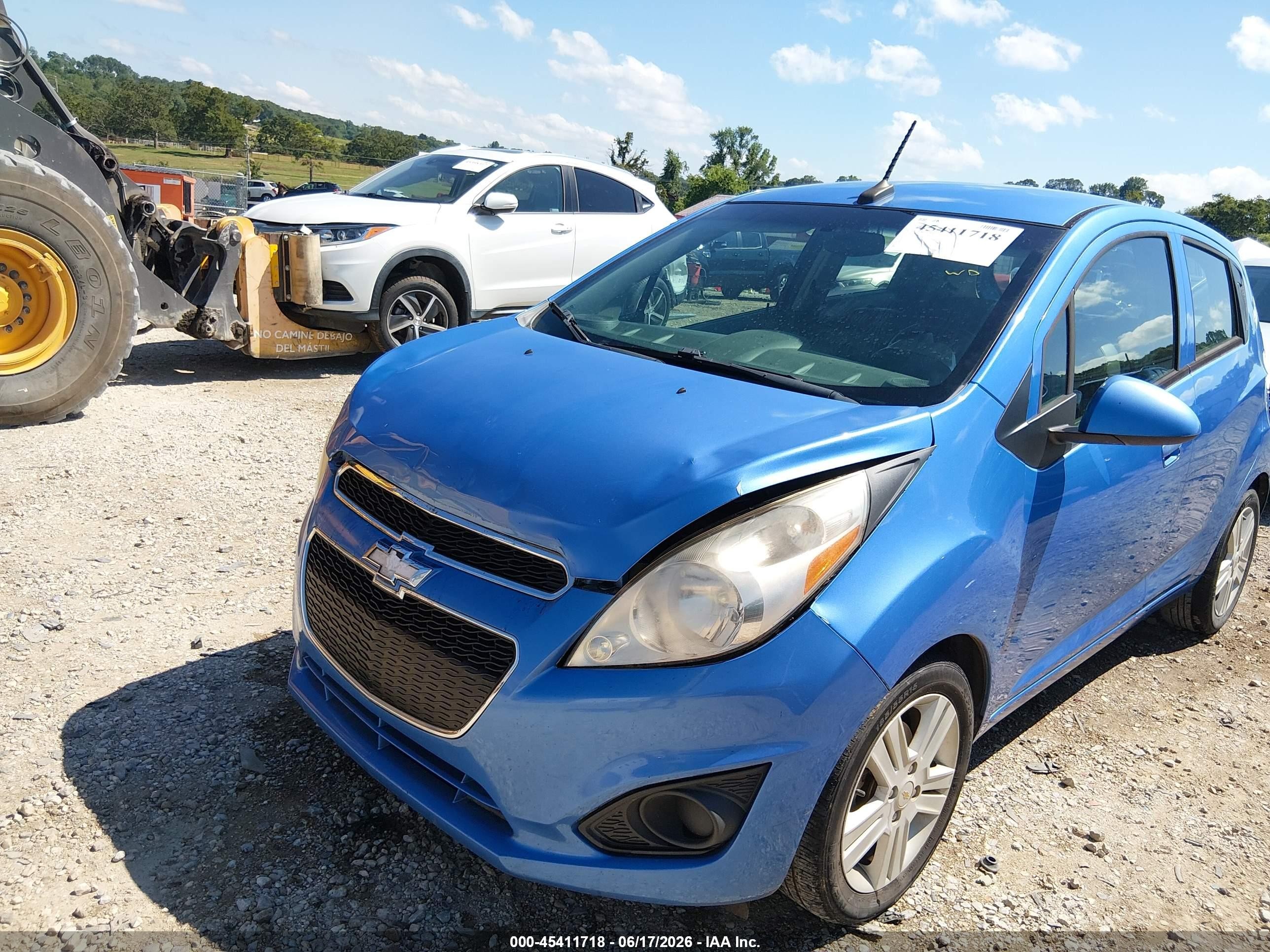 2014 Chevrolet Spark Ls Auto Blue vin: KL8CB6S93EC584592
