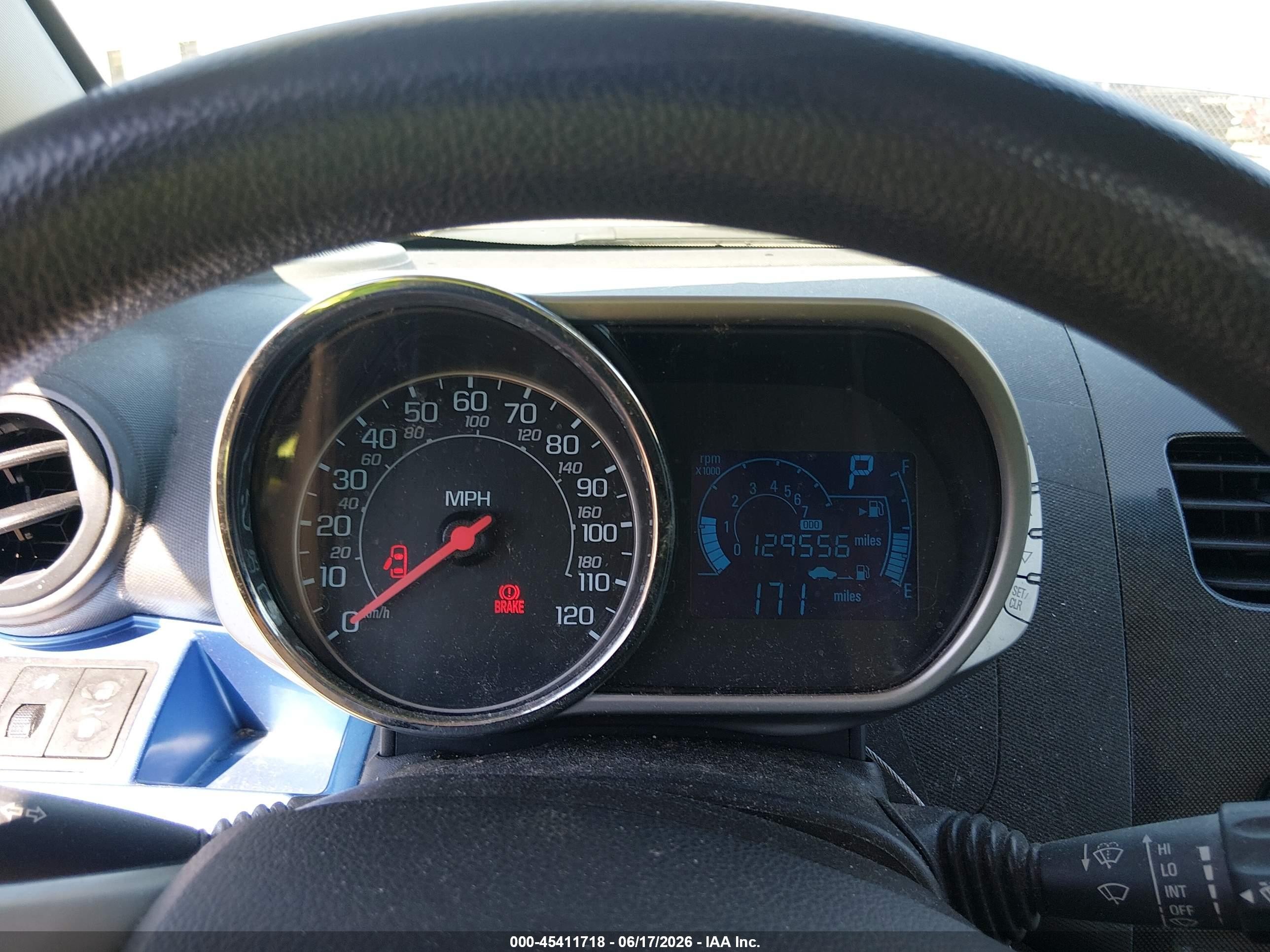 2014 Chevrolet Spark Ls Auto Blue vin: KL8CB6S93EC584592