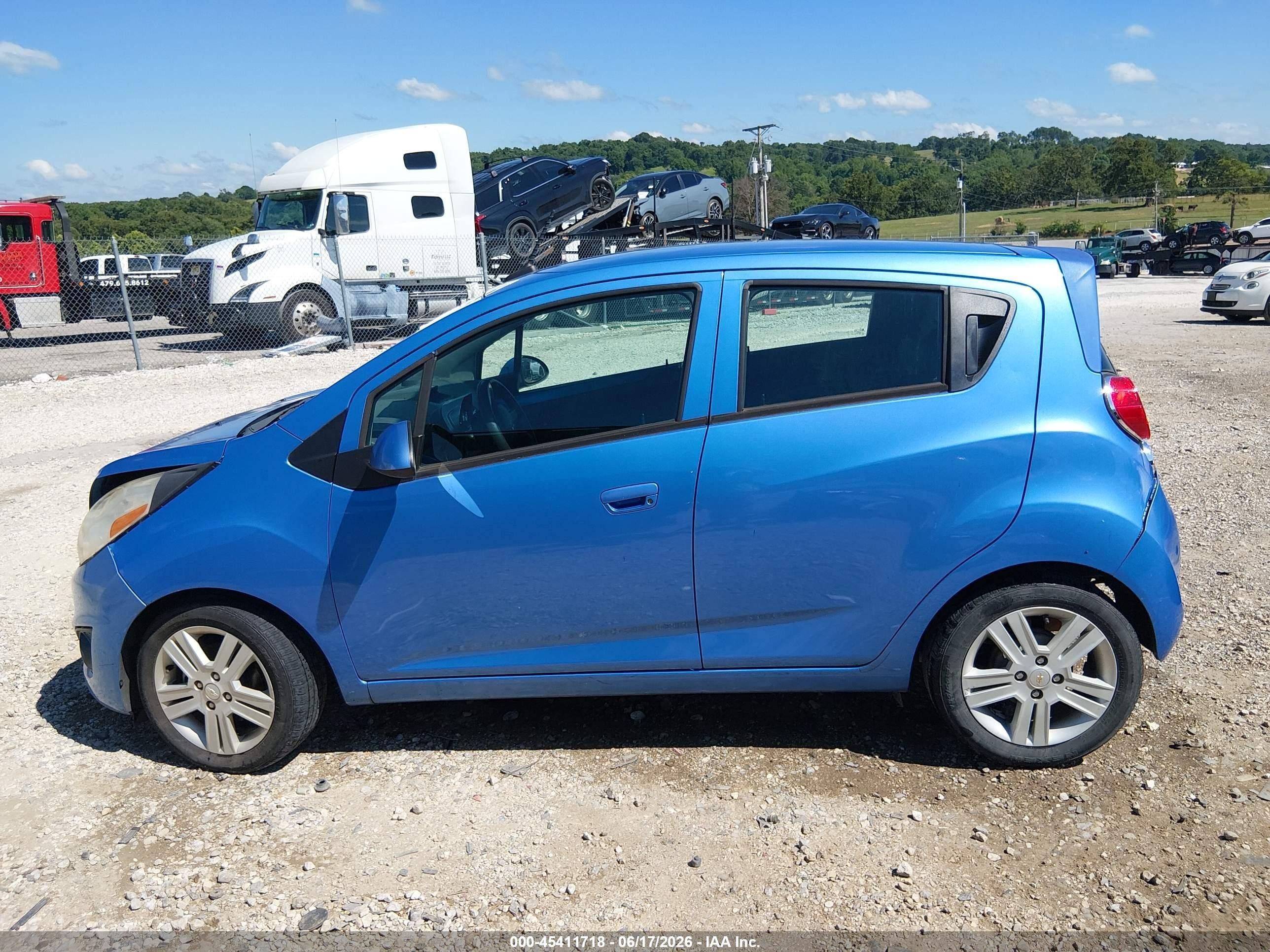 2014 Chevrolet Spark Ls Auto Blue vin: KL8CB6S93EC584592