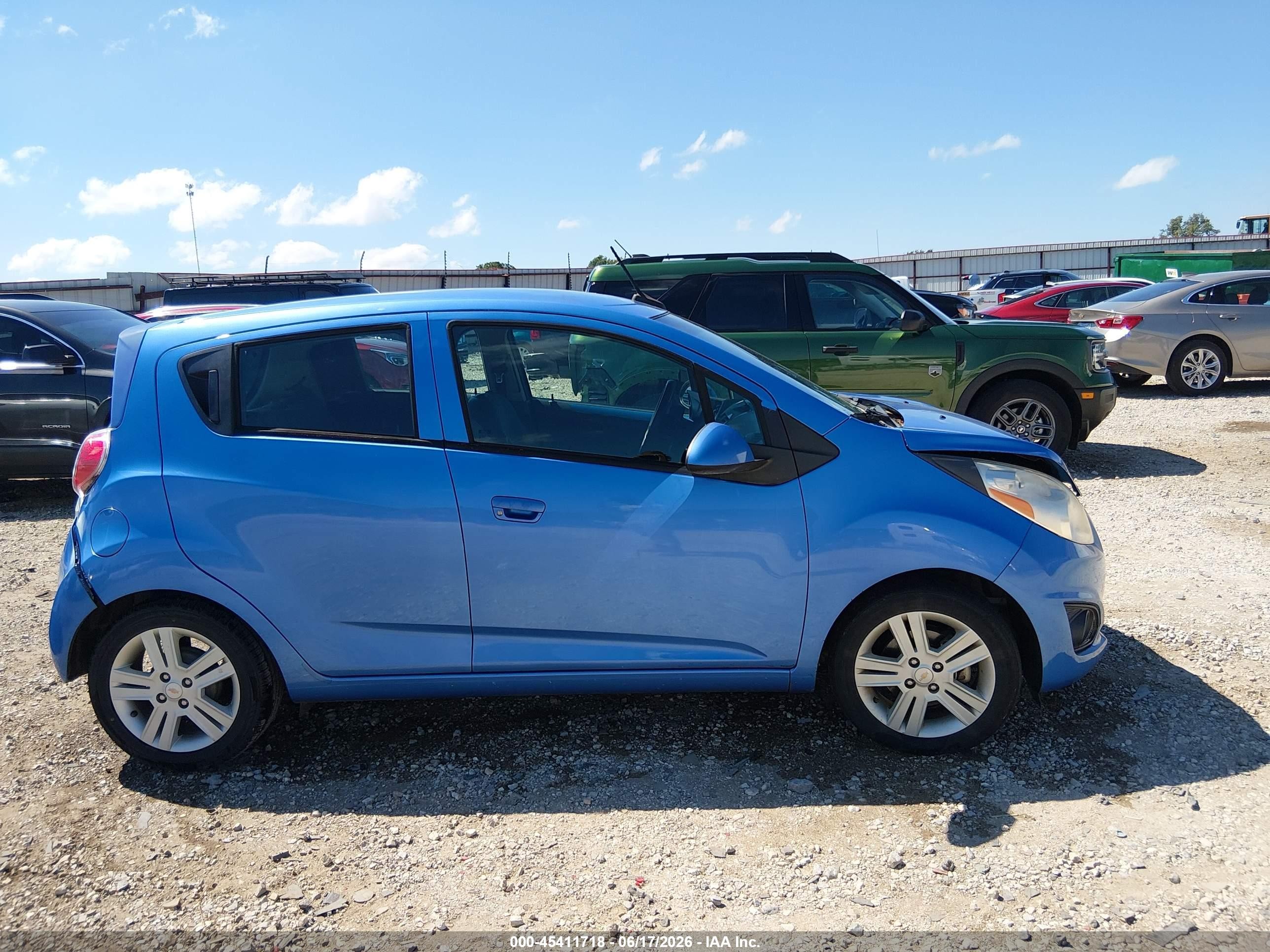 2014 Chevrolet Spark Ls Auto Blue vin: KL8CB6S93EC584592