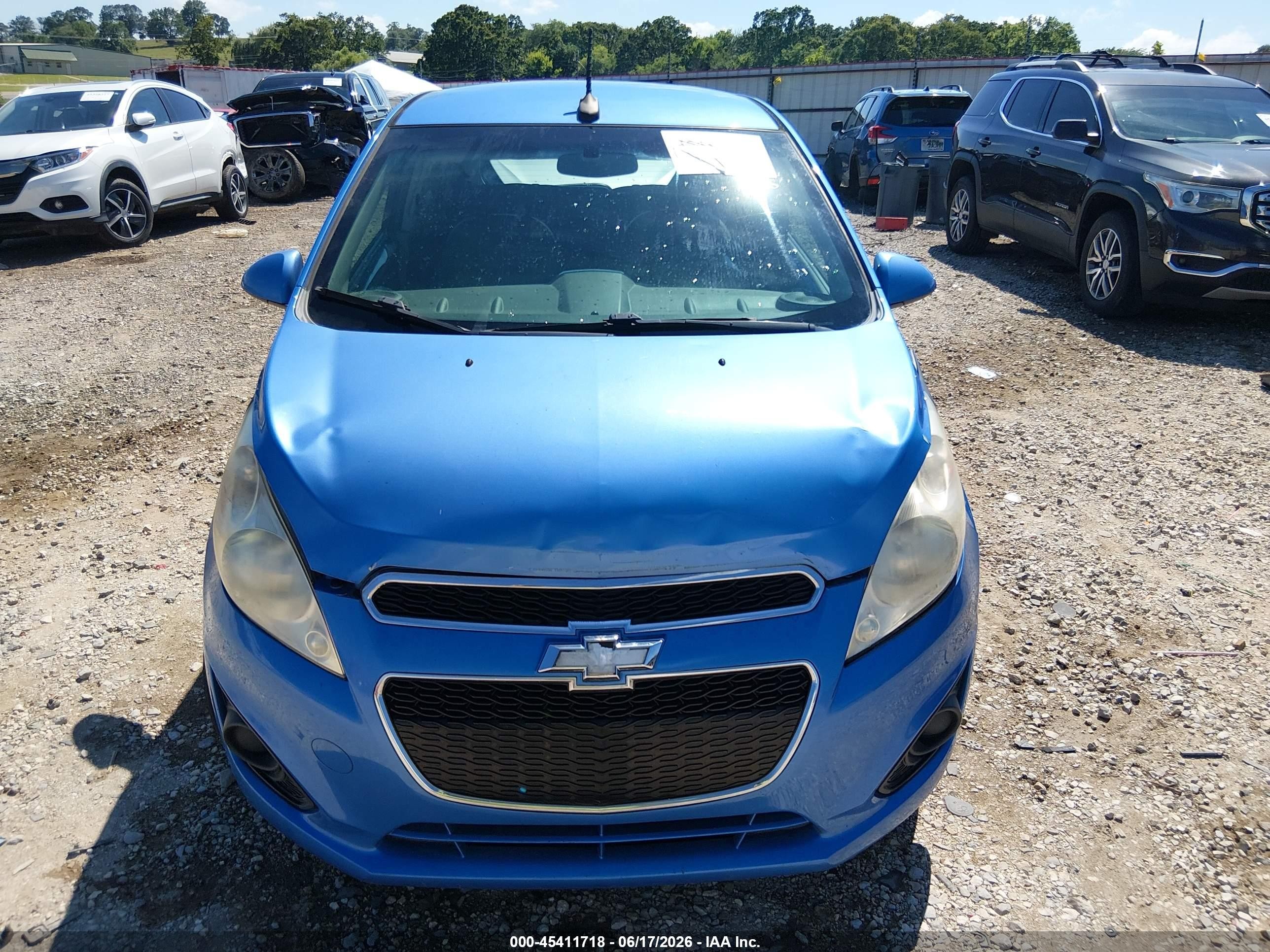 2014 Chevrolet Spark Ls Auto Blue vin: KL8CB6S93EC584592