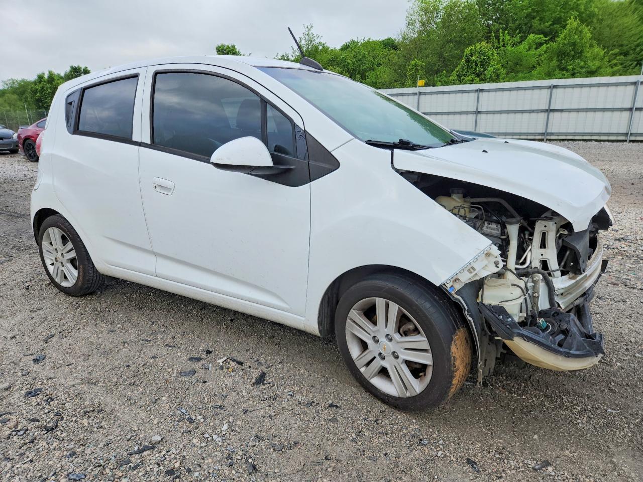 2015 Chevrolet Spark Ls White vin: KL8CB6S93FC803228