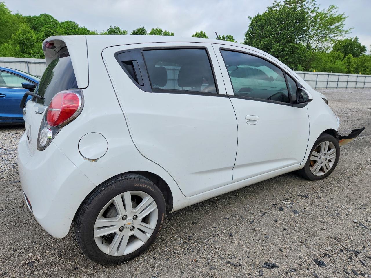 2015 Chevrolet Spark Ls White vin: KL8CB6S93FC803228