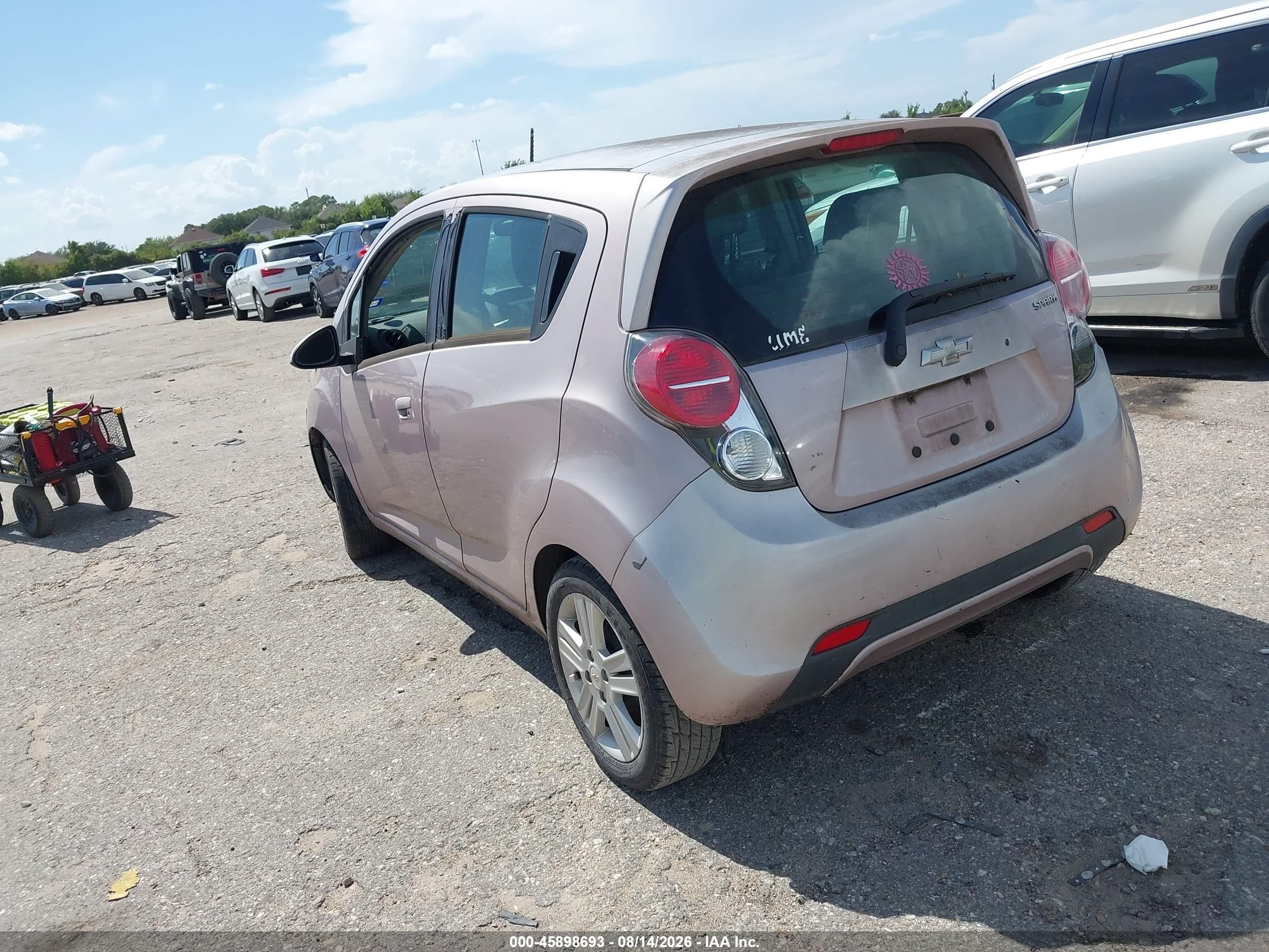 2013 Chevrolet Spark Ls Auto Silver vin: KL8CB6S94DC558808
