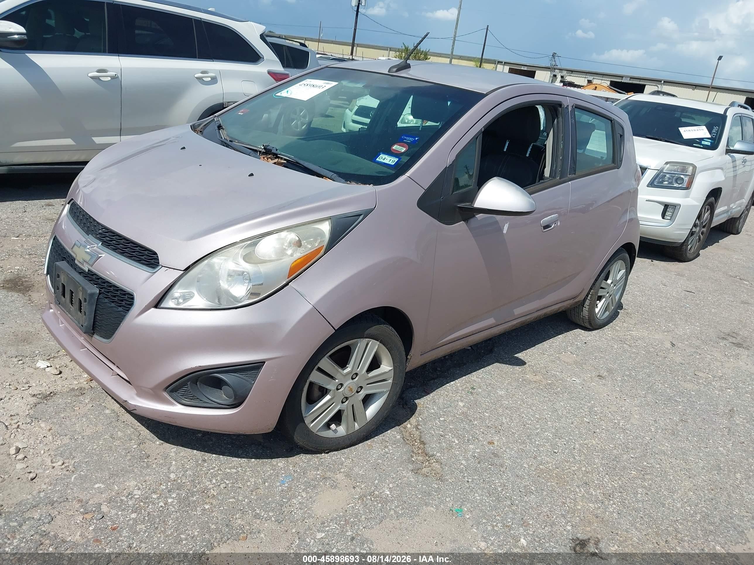 2013 Chevrolet Spark Ls Auto Silver vin: KL8CB6S94DC558808