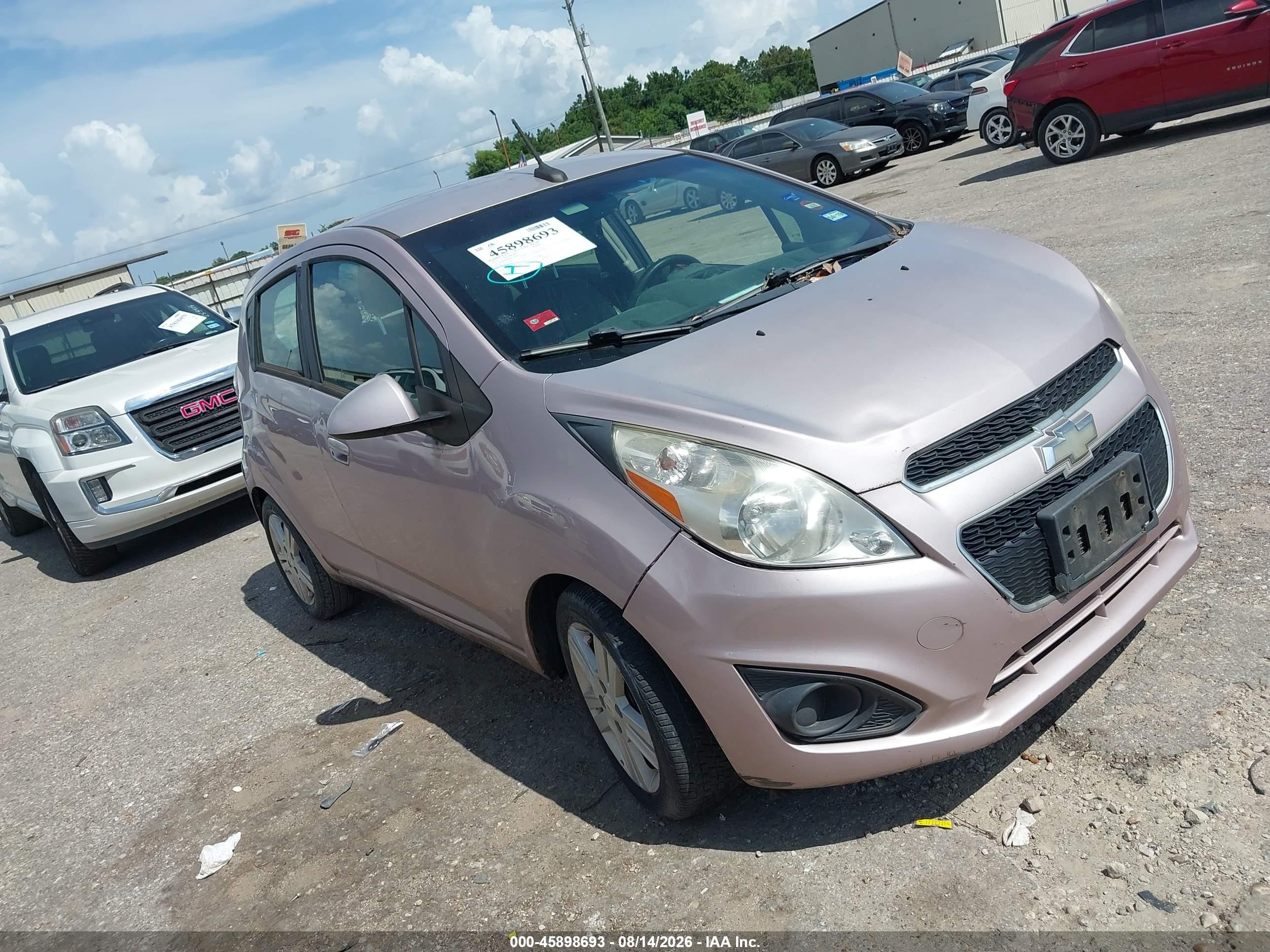 2013 Chevrolet Spark Ls Auto Silver vin: KL8CB6S94DC558808