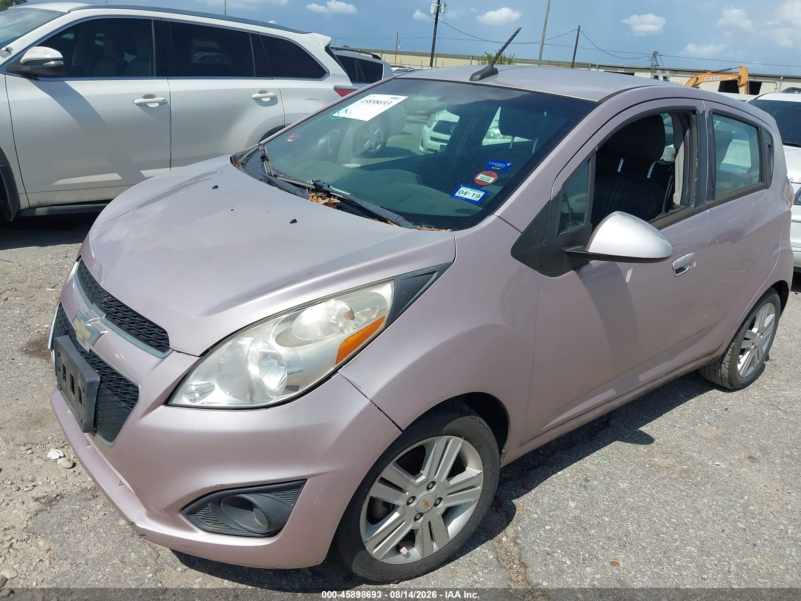 2013 Chevrolet Spark Ls Auto Silver vin: KL8CB6S94DC558808
